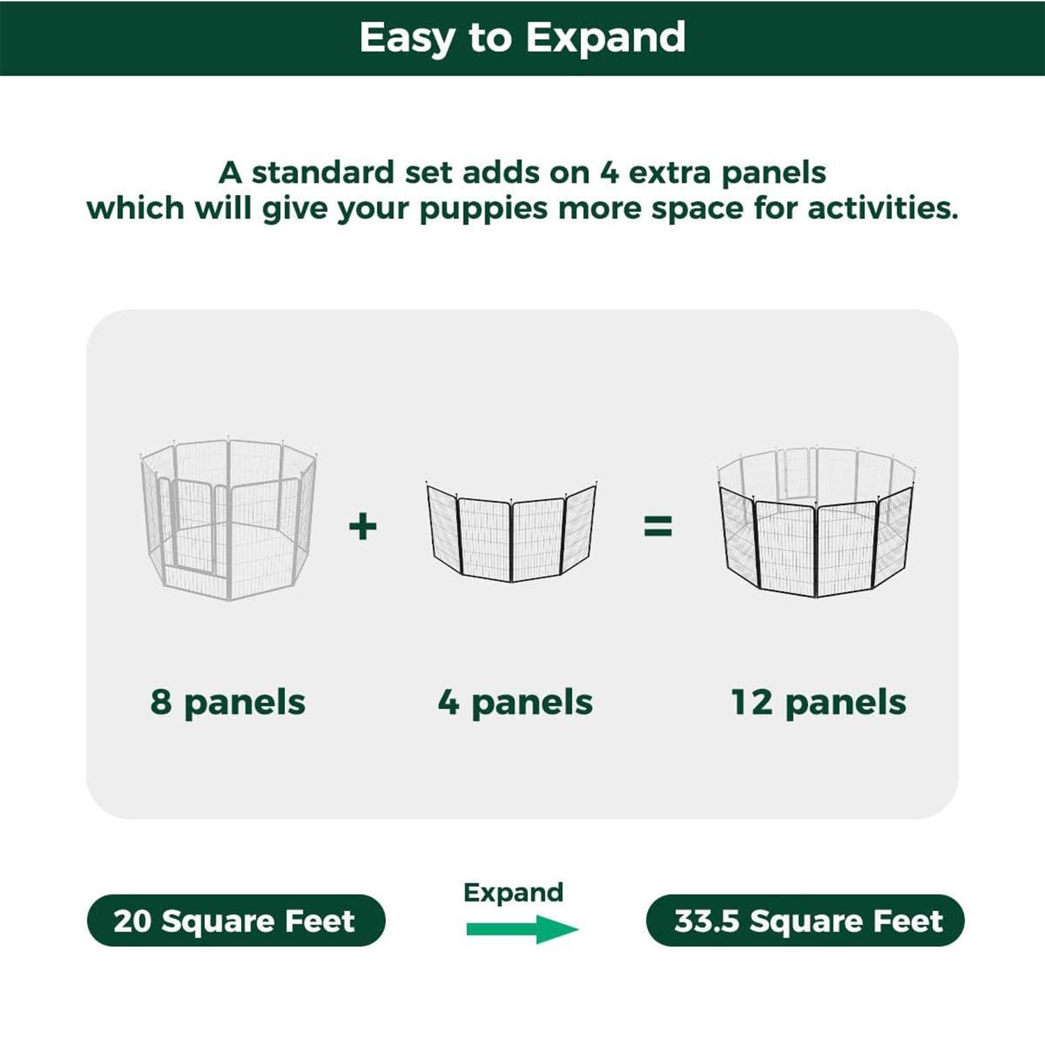 2/4 Panels for Rollick Dog Playpen