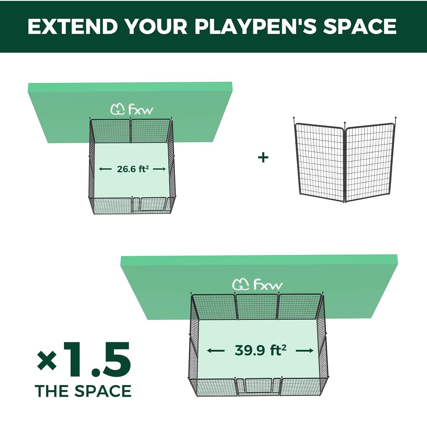 2/4 Panels for Rollick Dog Playpen