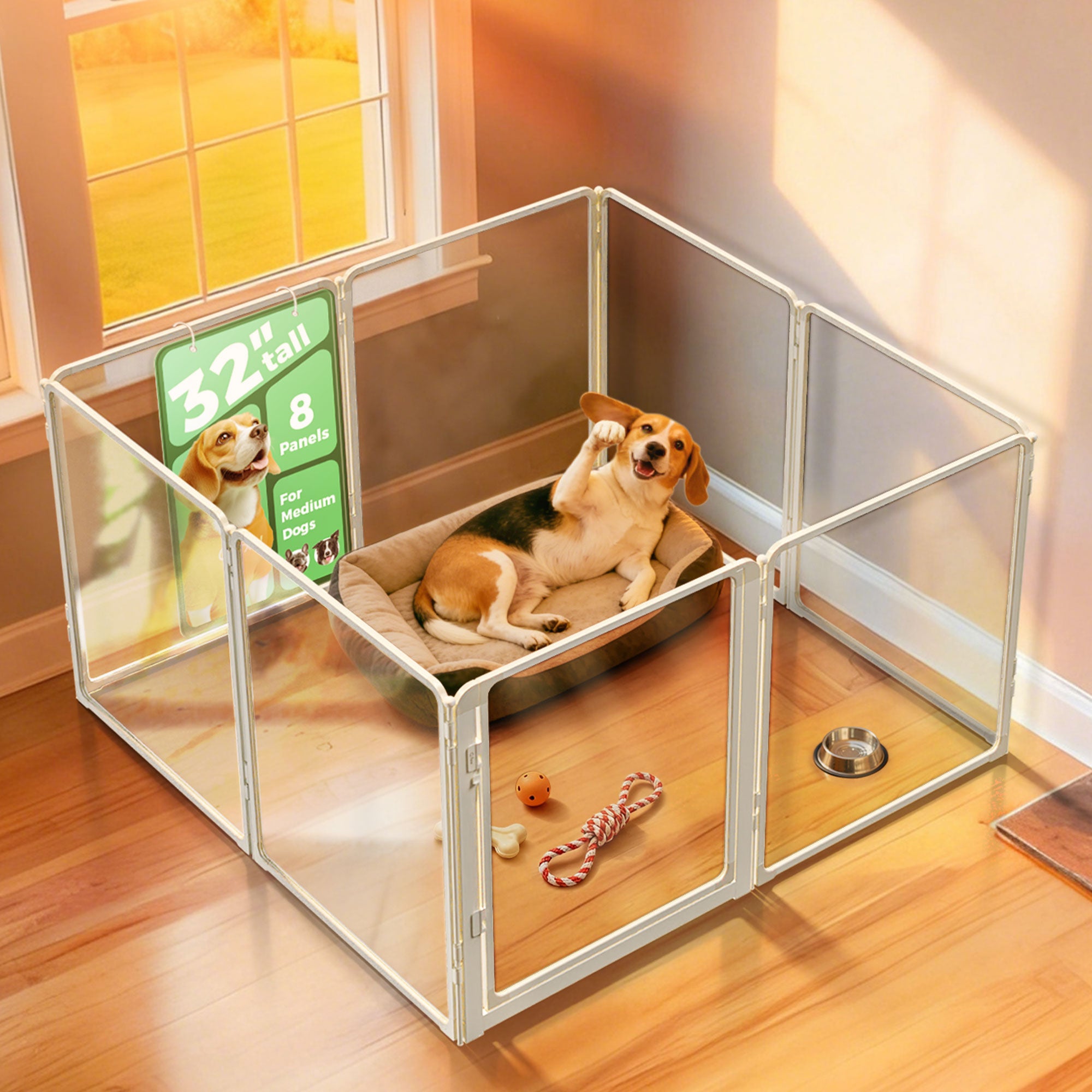FXW AuraSpace Pro Acrylic Indoor Dog Playpen