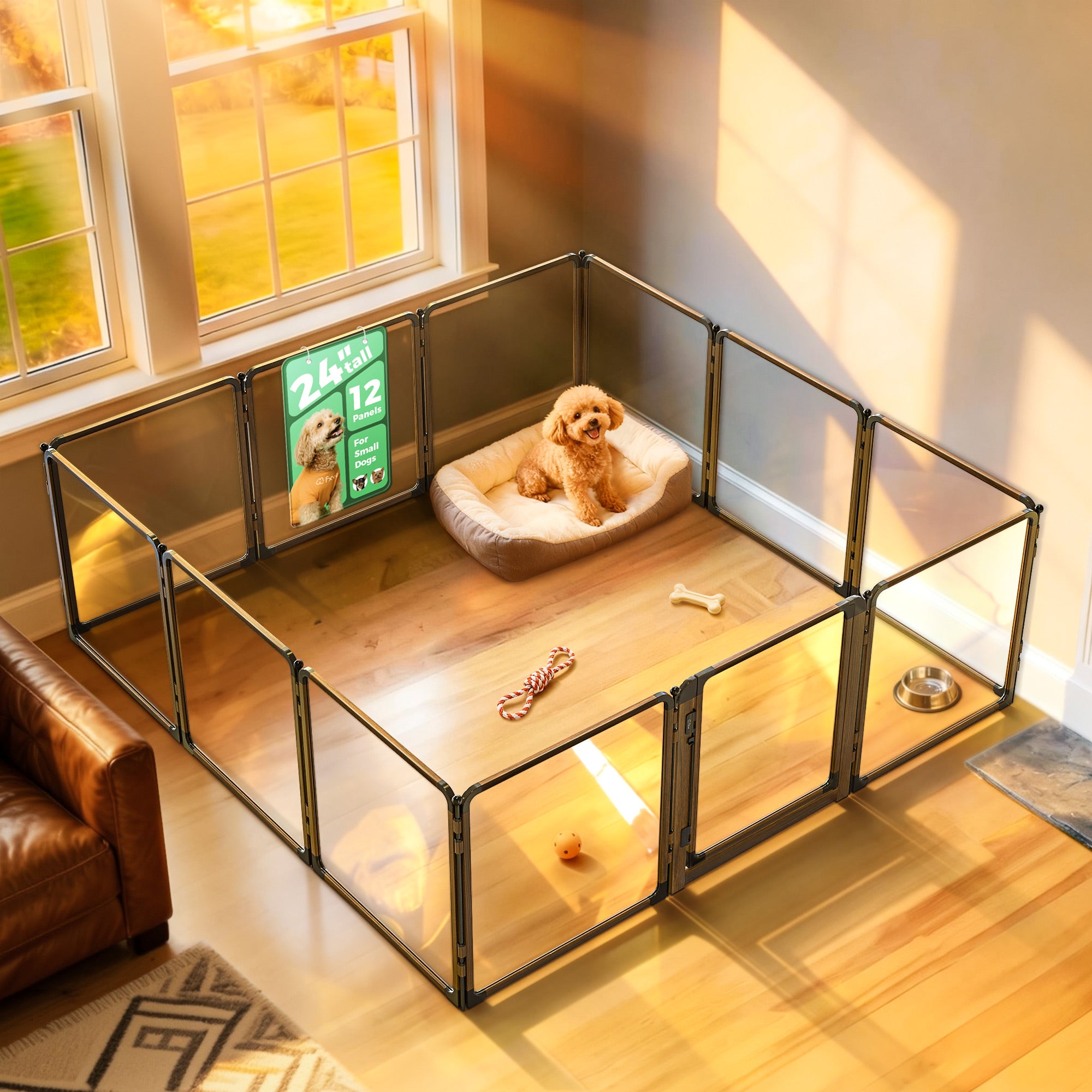 FXW AuraSpace Pro Acrylic Indoor Dog Playpen