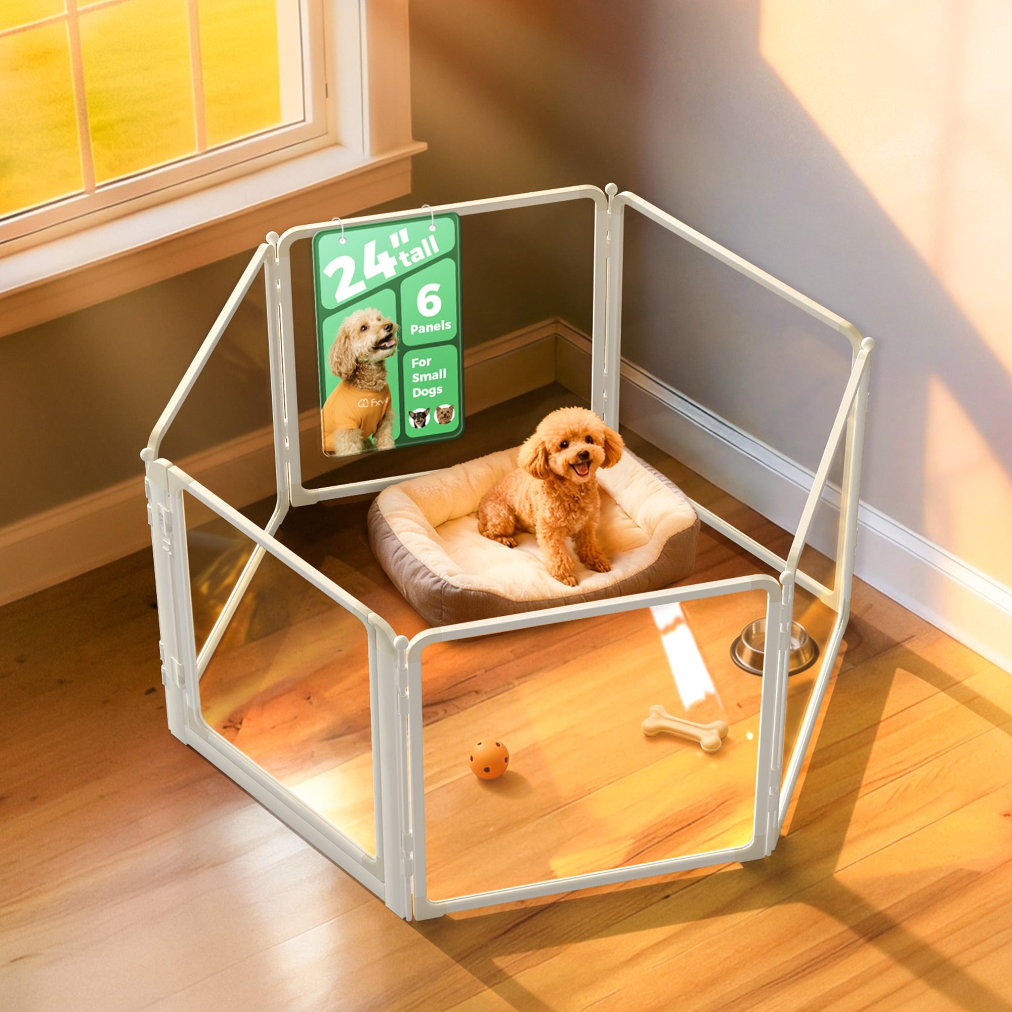 FXW AuraSpace Pro Acrylic Indoor Dog Playpen