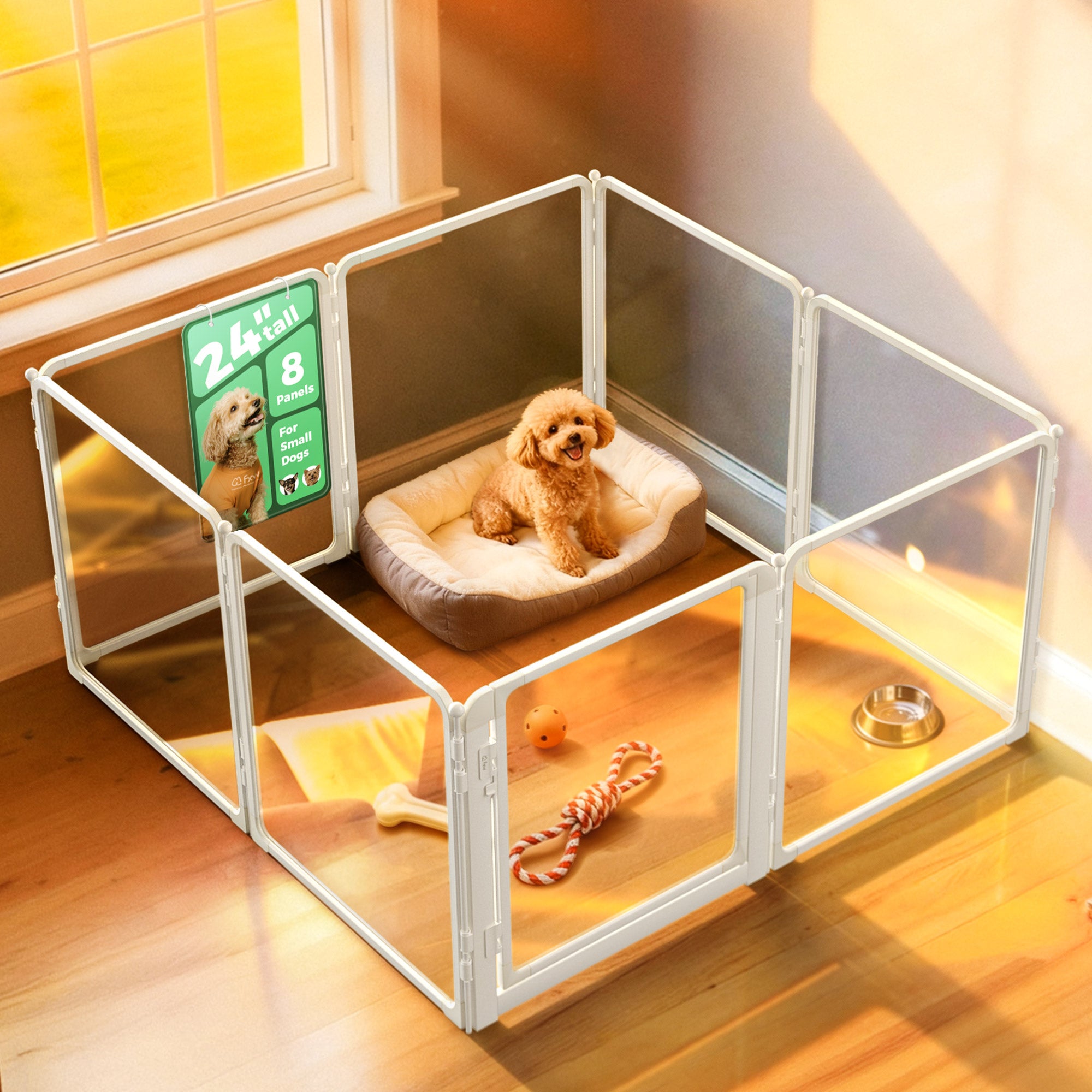 FXW AuraSpace Pro Acrylic Indoor Dog Playpen