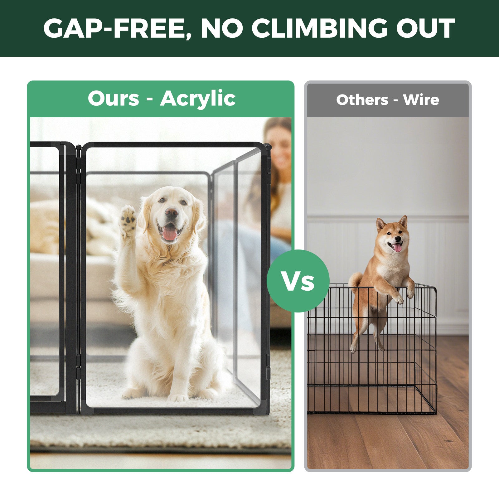 FXW AuraSpace Pro Acrylic Indoor Dog Playpen