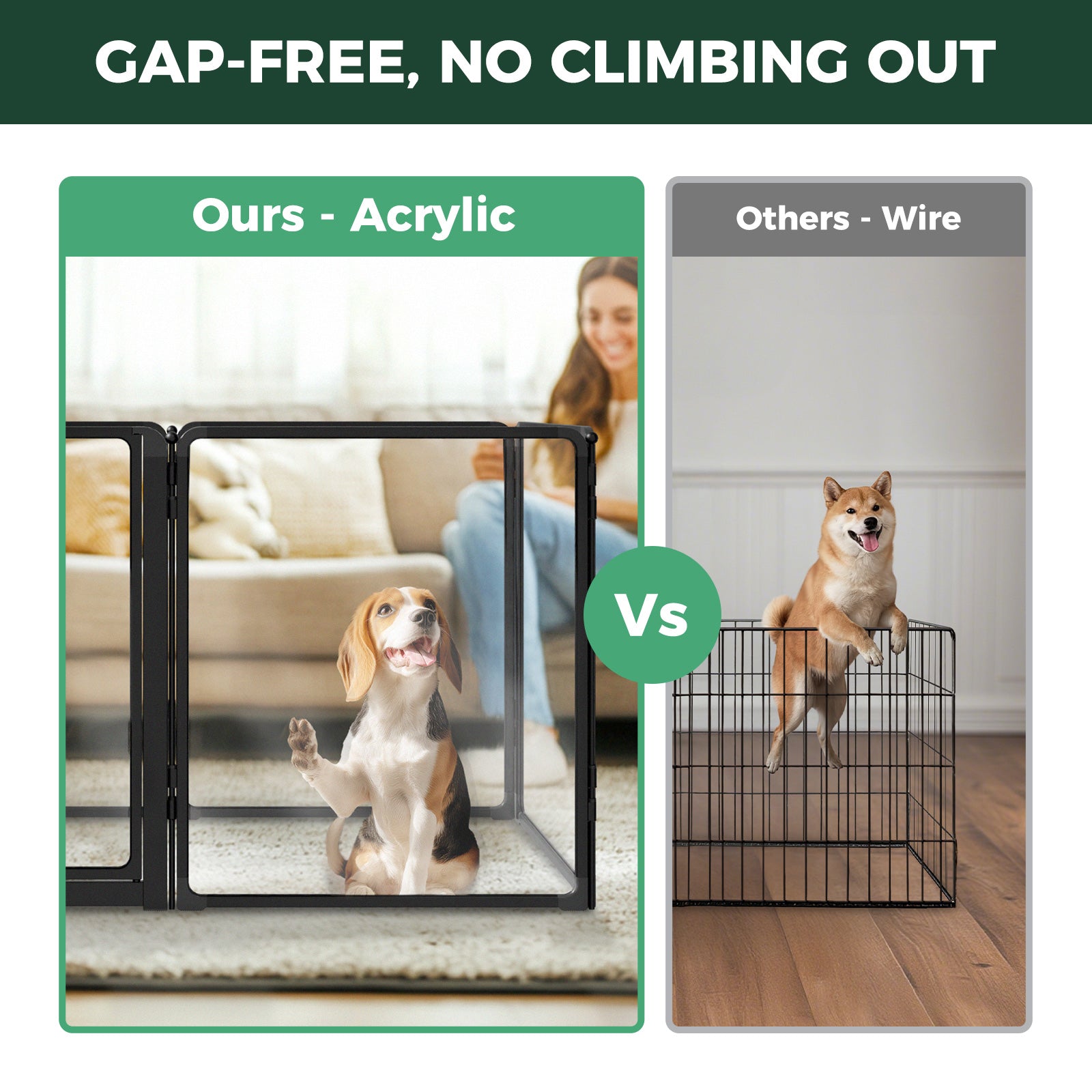 FXW AuraSpace Pro Acrylic Indoor Dog Playpen