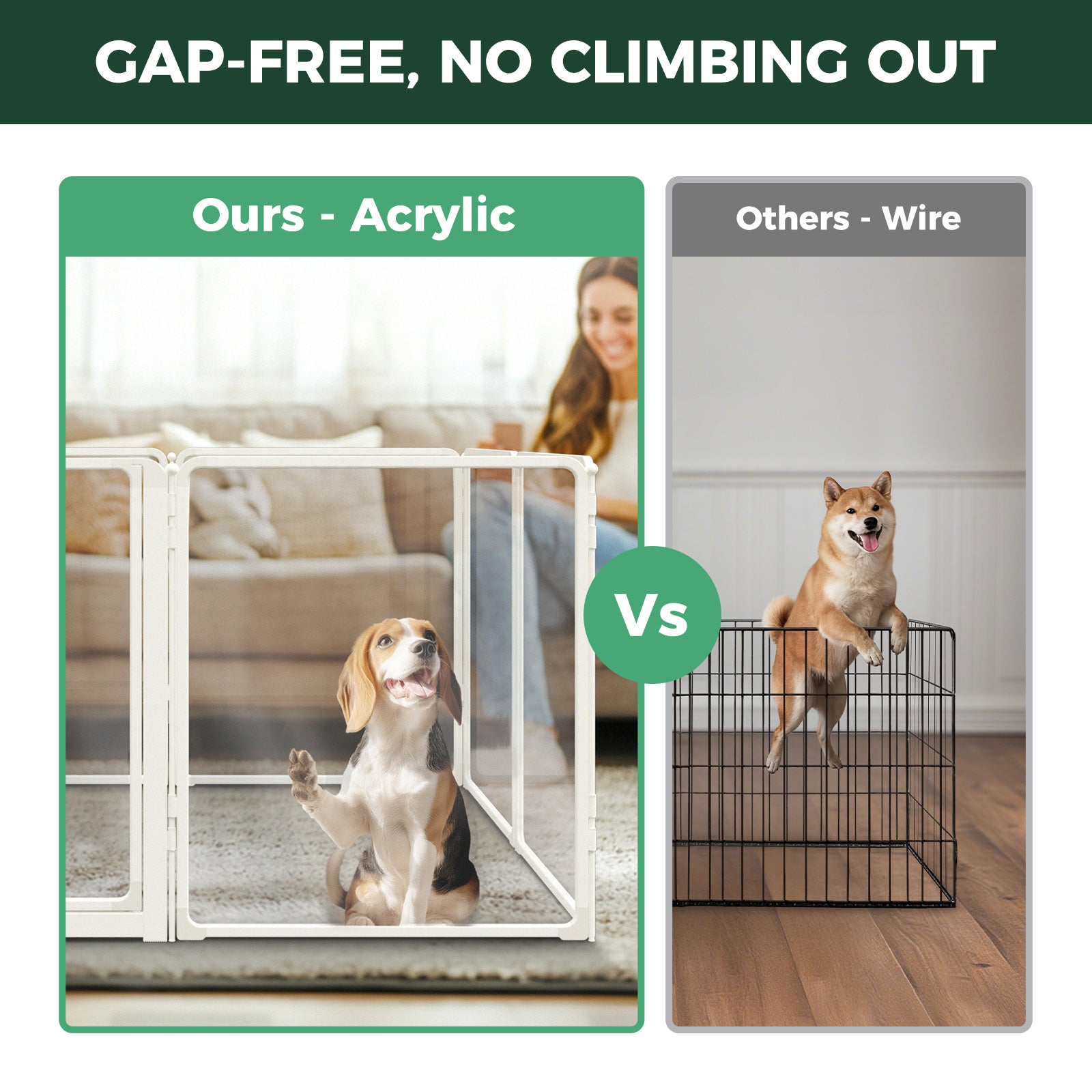 FXW AuraSpace Pro Acrylic Indoor Dog Playpen