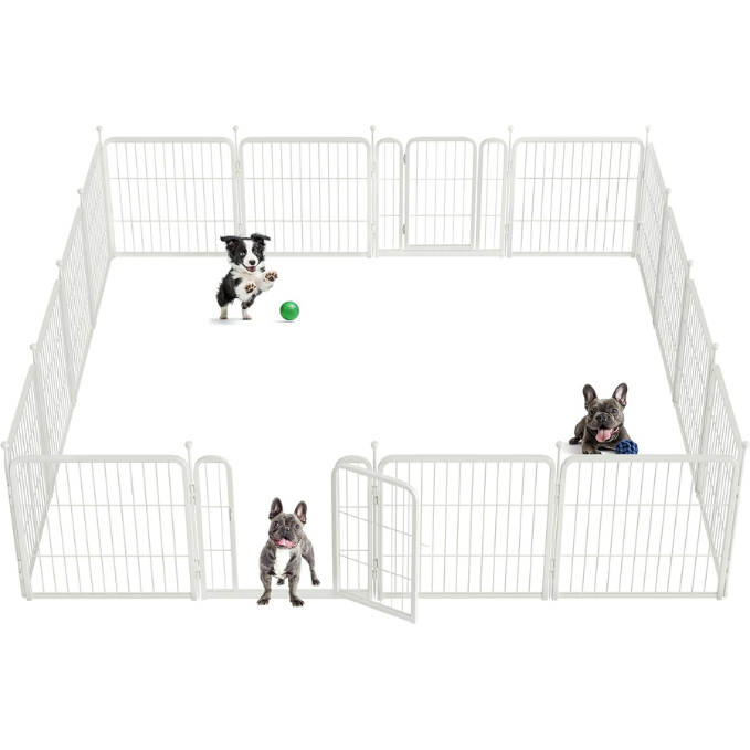 White Rollick Dog Playpen for All-Terrain
