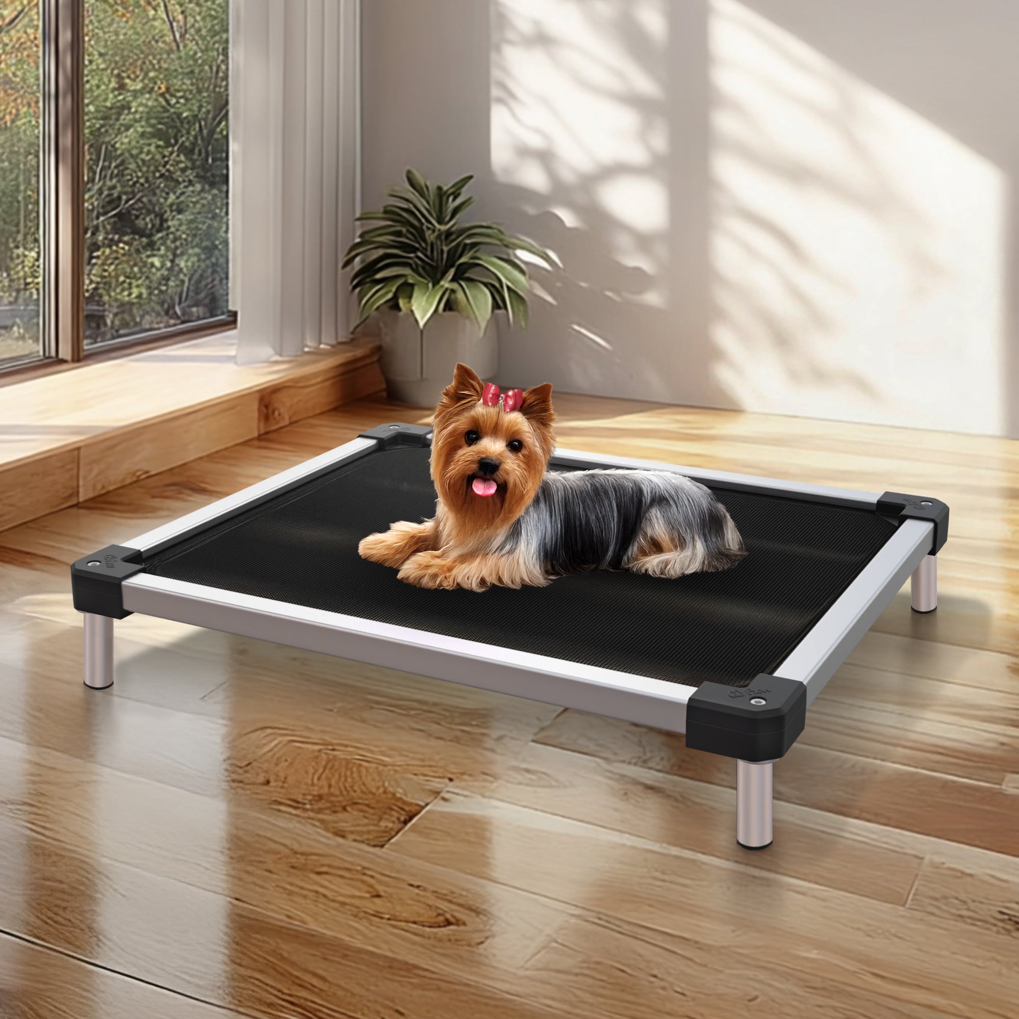 TitanNest Cooling Chew-Proof Elevated Dog Bed for Your Chewer
