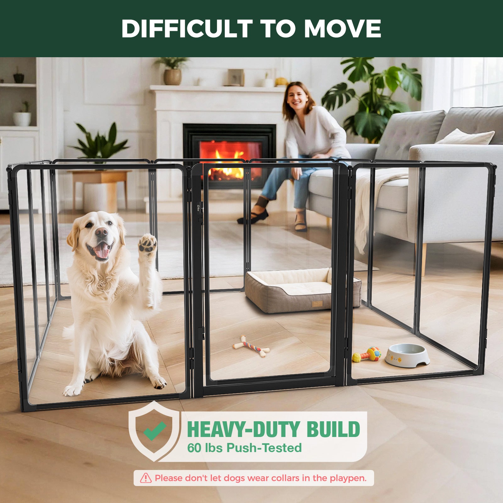 FXW AuraSpace Pro Acrylic Indoor Dog Playpen