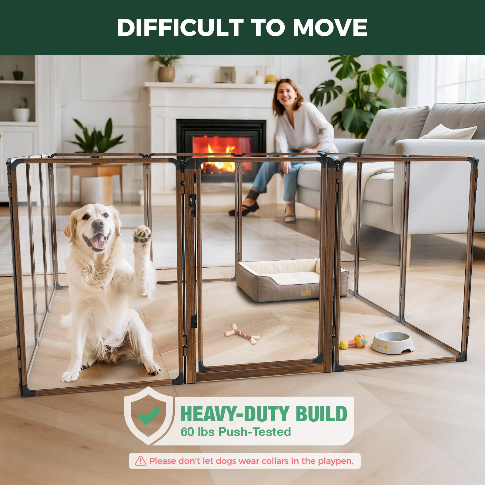 FXW AuraSpace Pro Acrylic Indoor Dog Playpen