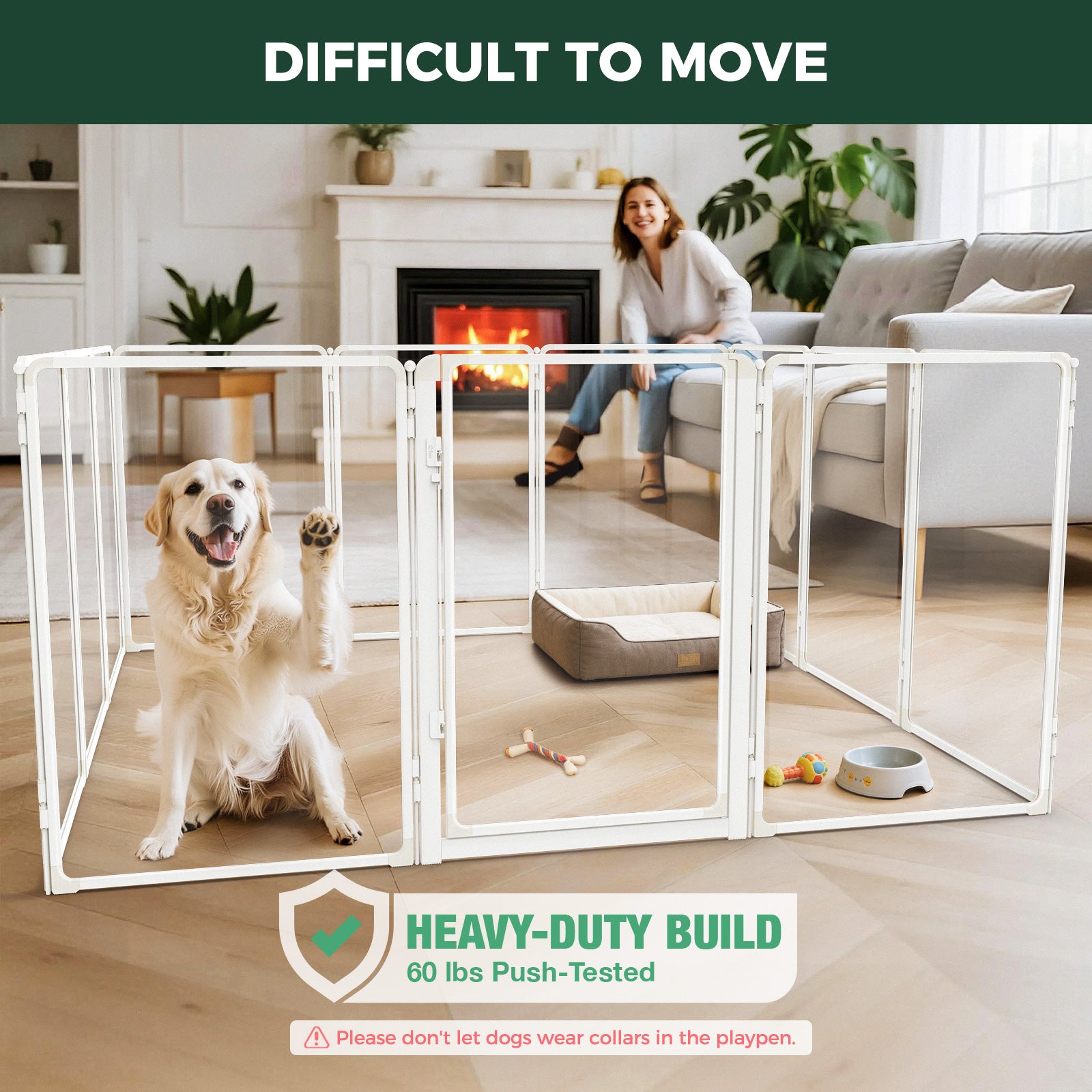 FXW AuraSpace Pro Acrylic Indoor Dog Playpen