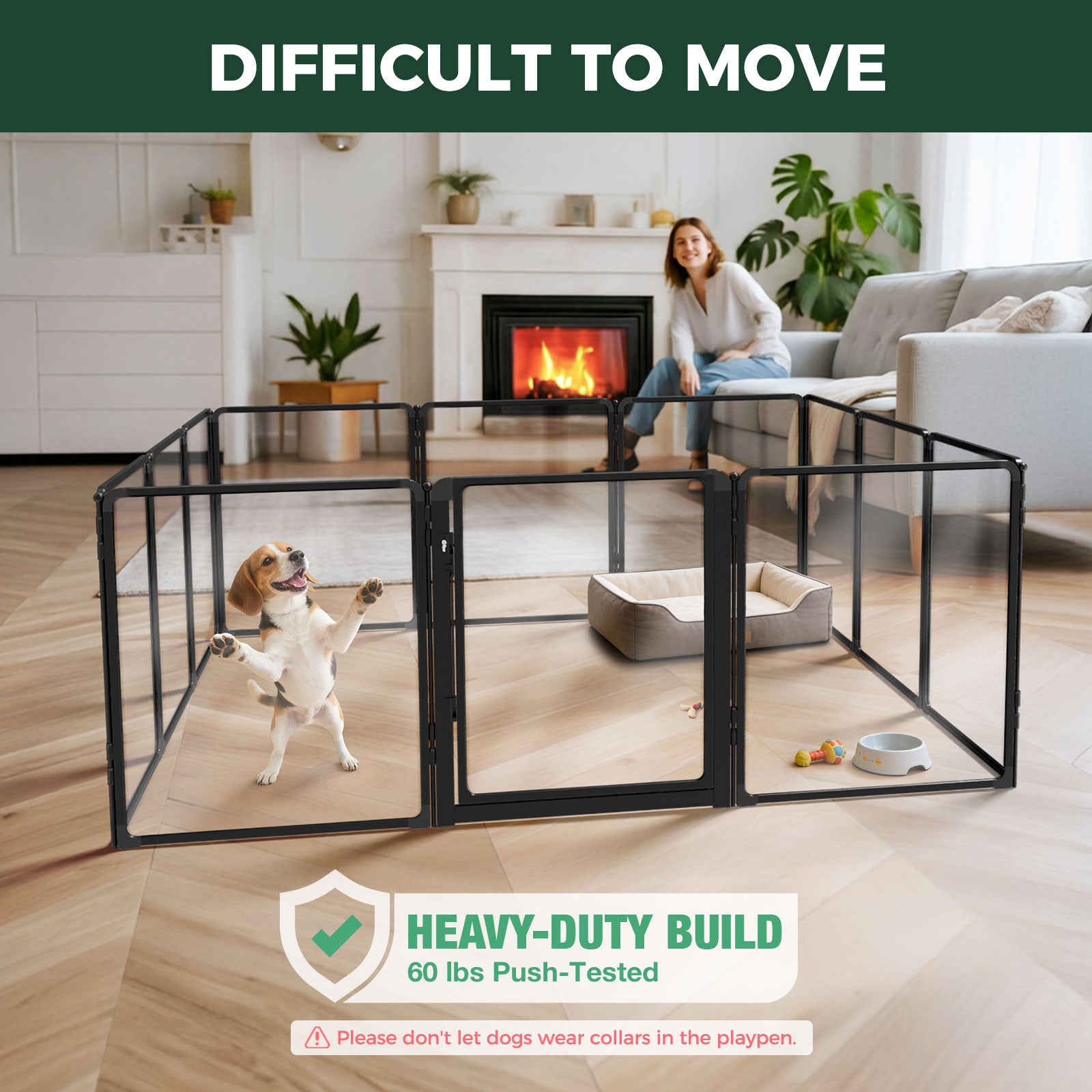 FXW AuraSpace Pro Acrylic Indoor Dog Playpen