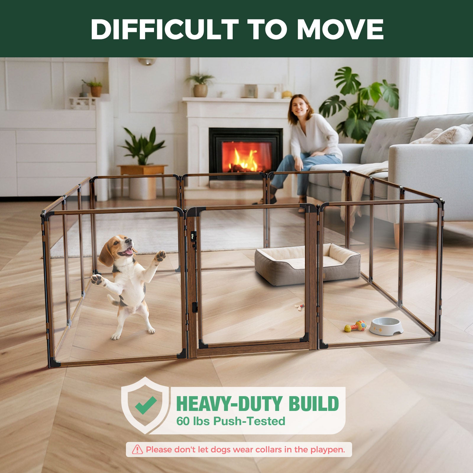 FXW AuraSpace Pro Acrylic Indoor Dog Playpen