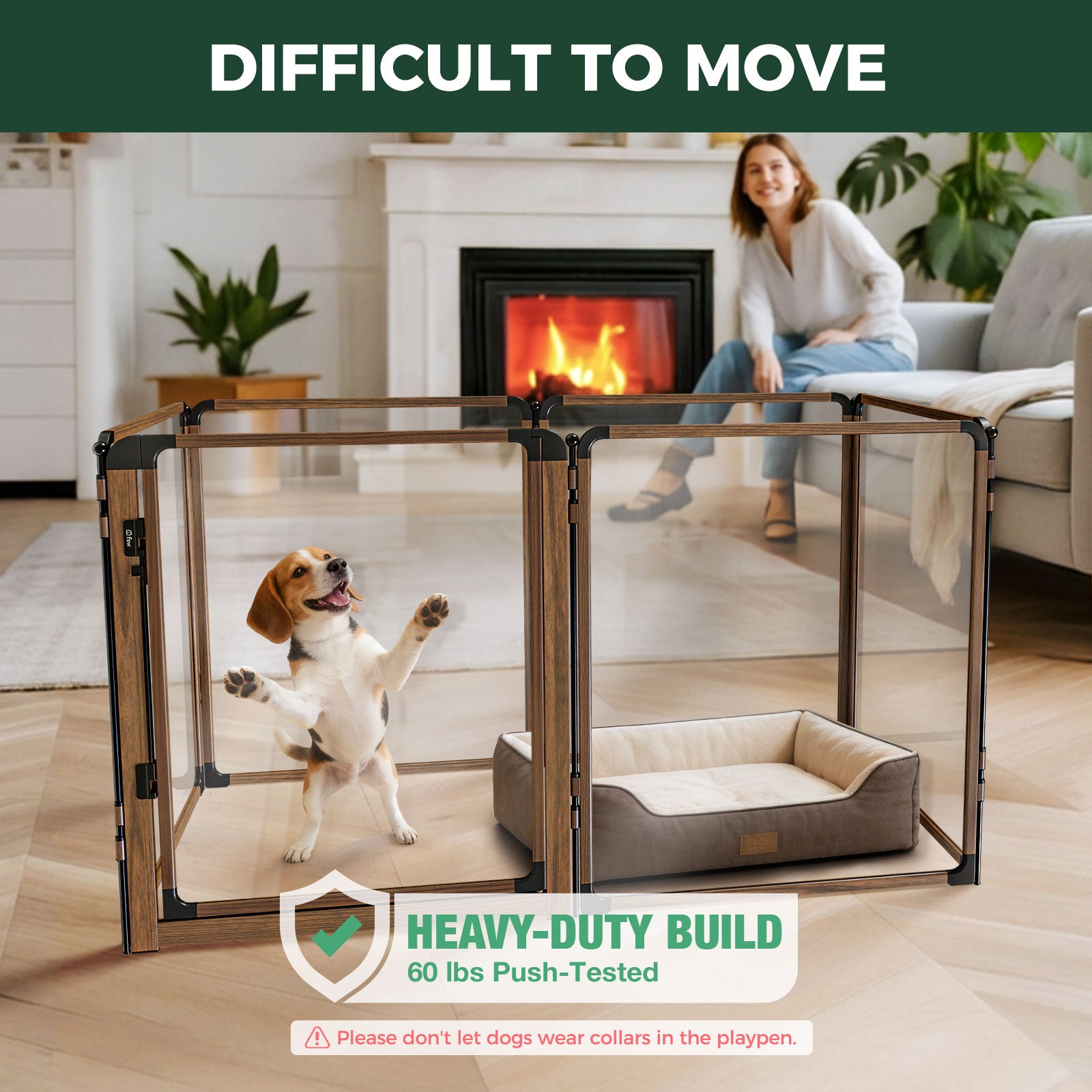 FXW AuraSpace Pro Acrylic Indoor Dog Playpen