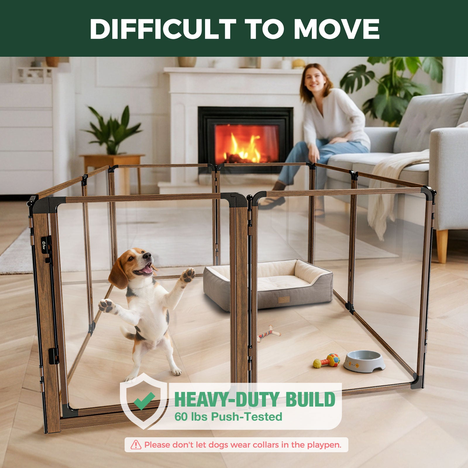 FXW AuraSpace Pro Acrylic Indoor Dog Playpen