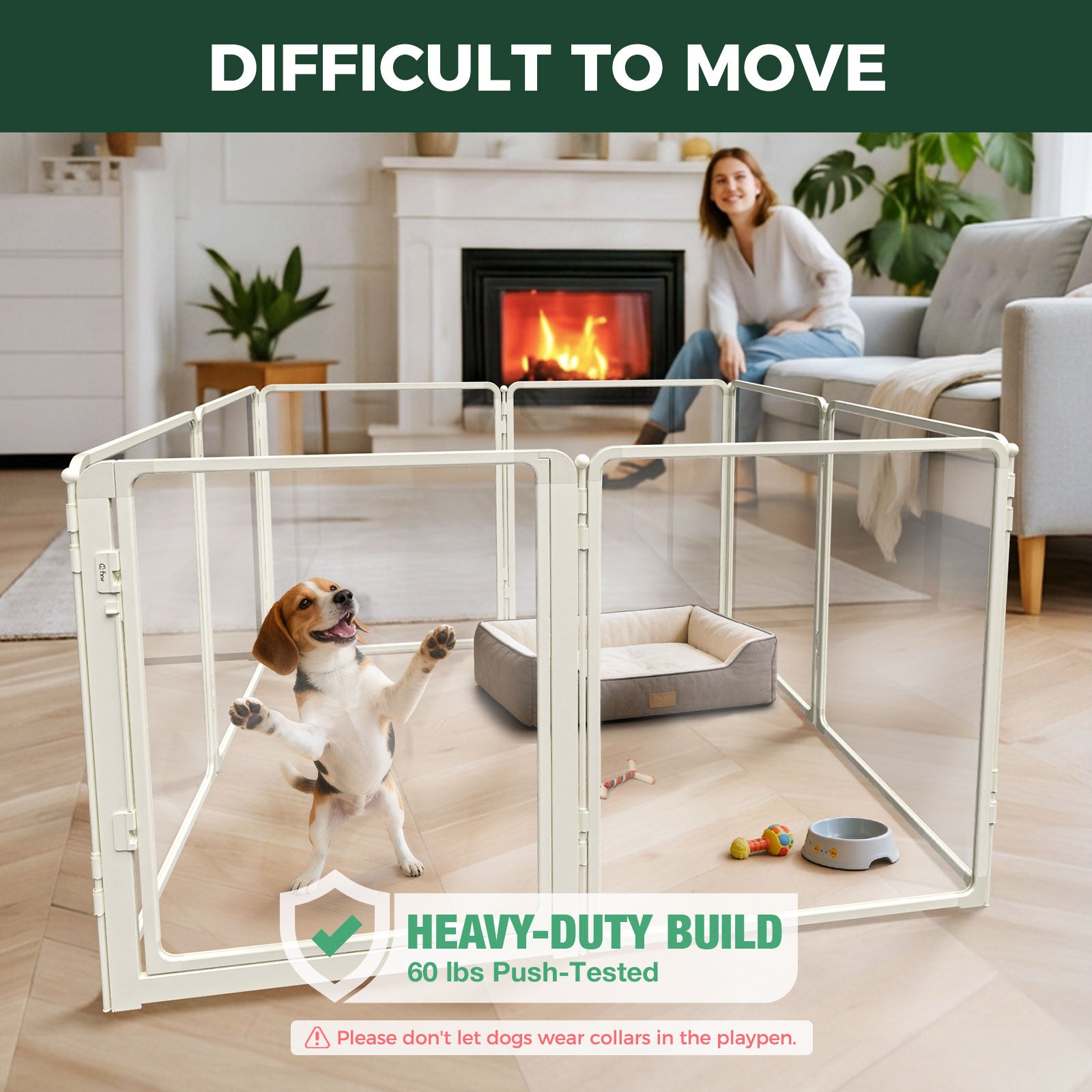 FXW AuraSpace Pro Acrylic Indoor Dog Playpen