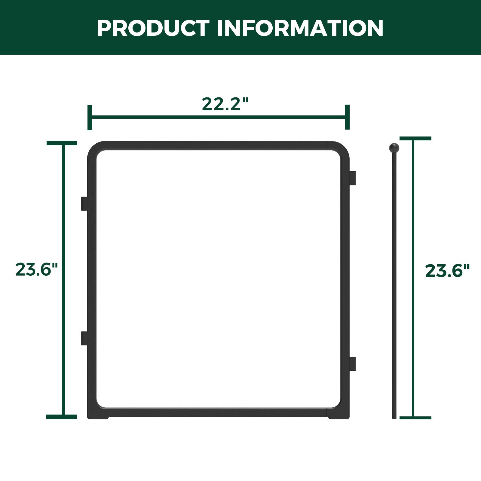 FXW Acrylic & Wire Mesh Indoor Dog Playpen