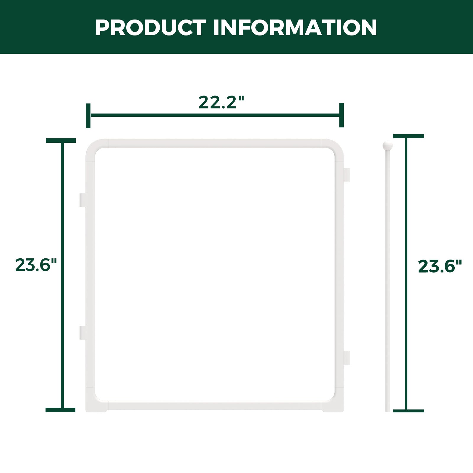 FXW Pawadise Acrylic & Wire Mesh Indoor Dog Playpen