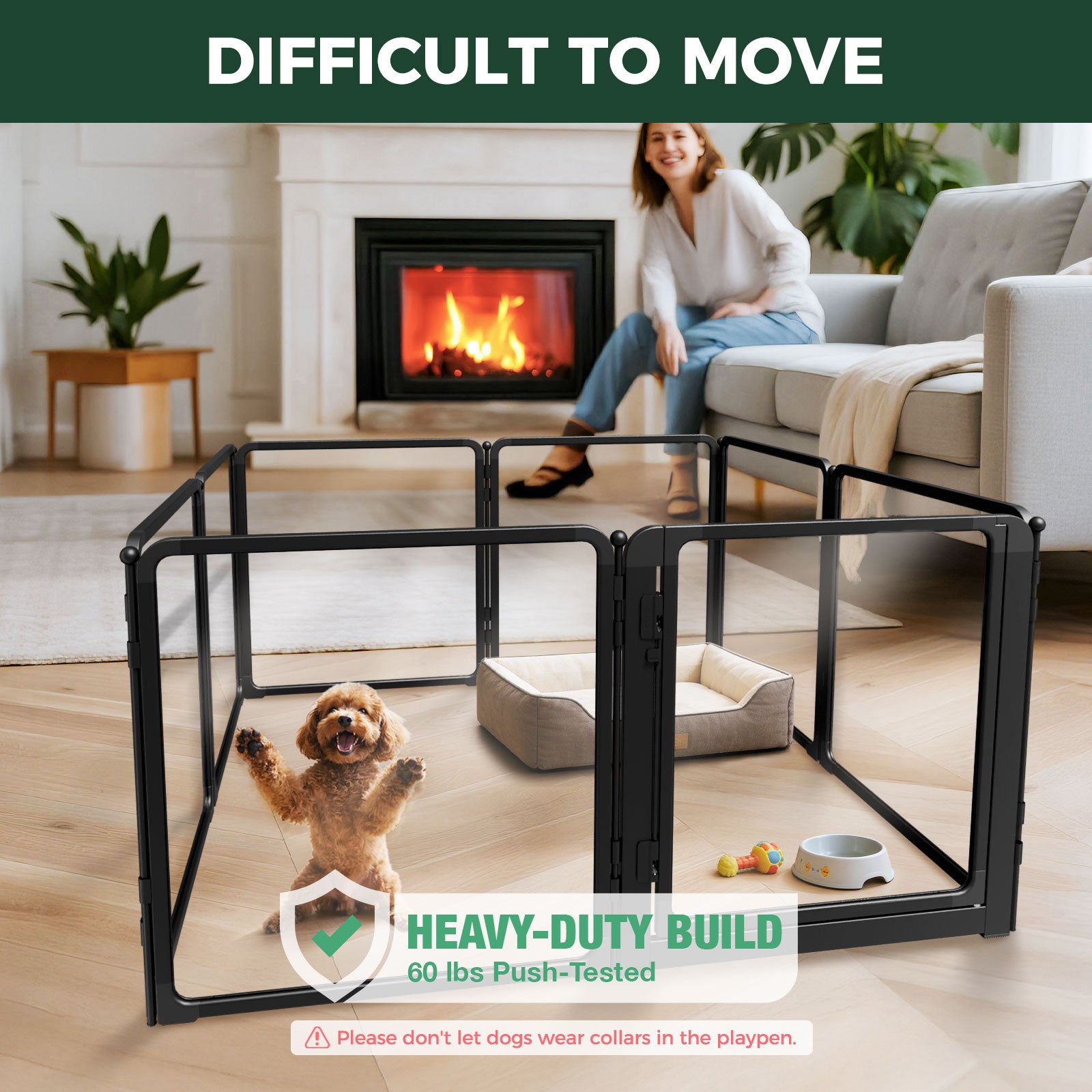 FXW AuraSpace Pro Acrylic Indoor Dog Playpen