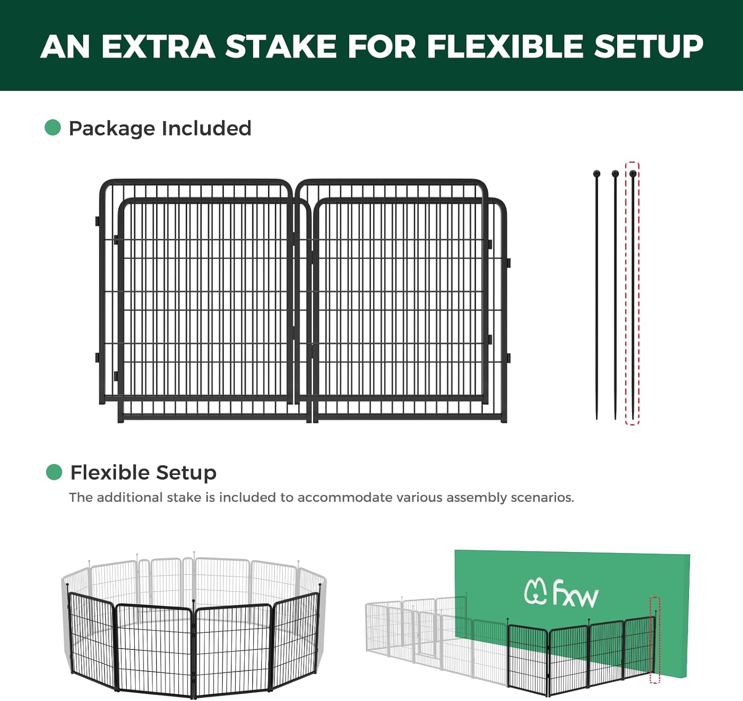 Instant Dog Playpen for RV Trips 32 inch 4 Panels FXW