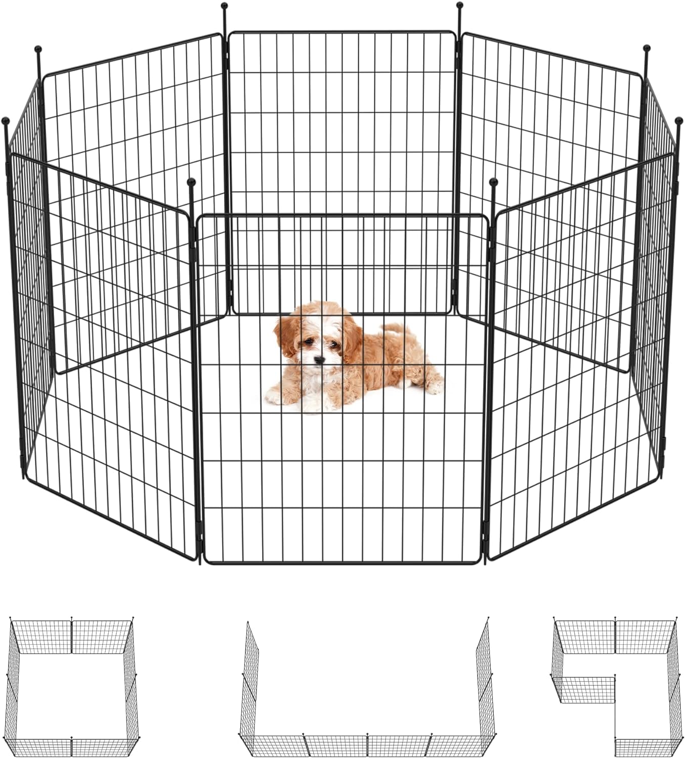 MiniPaws Dog Pen WM 32 inch 8 Panels WM