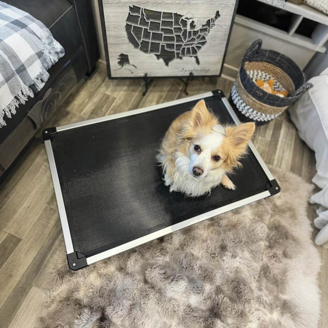 TitanNest Cooling Chew-Proof Elevated Dog Bed for Your Chewer