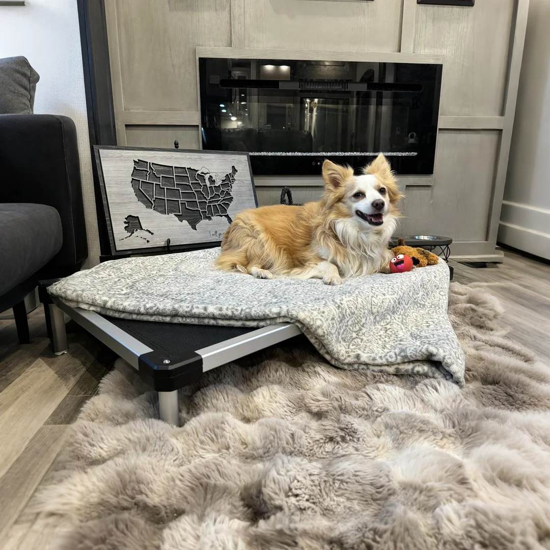 TitanNest Cooling Chew-Proof Elevated Dog Bed for Your Chewer