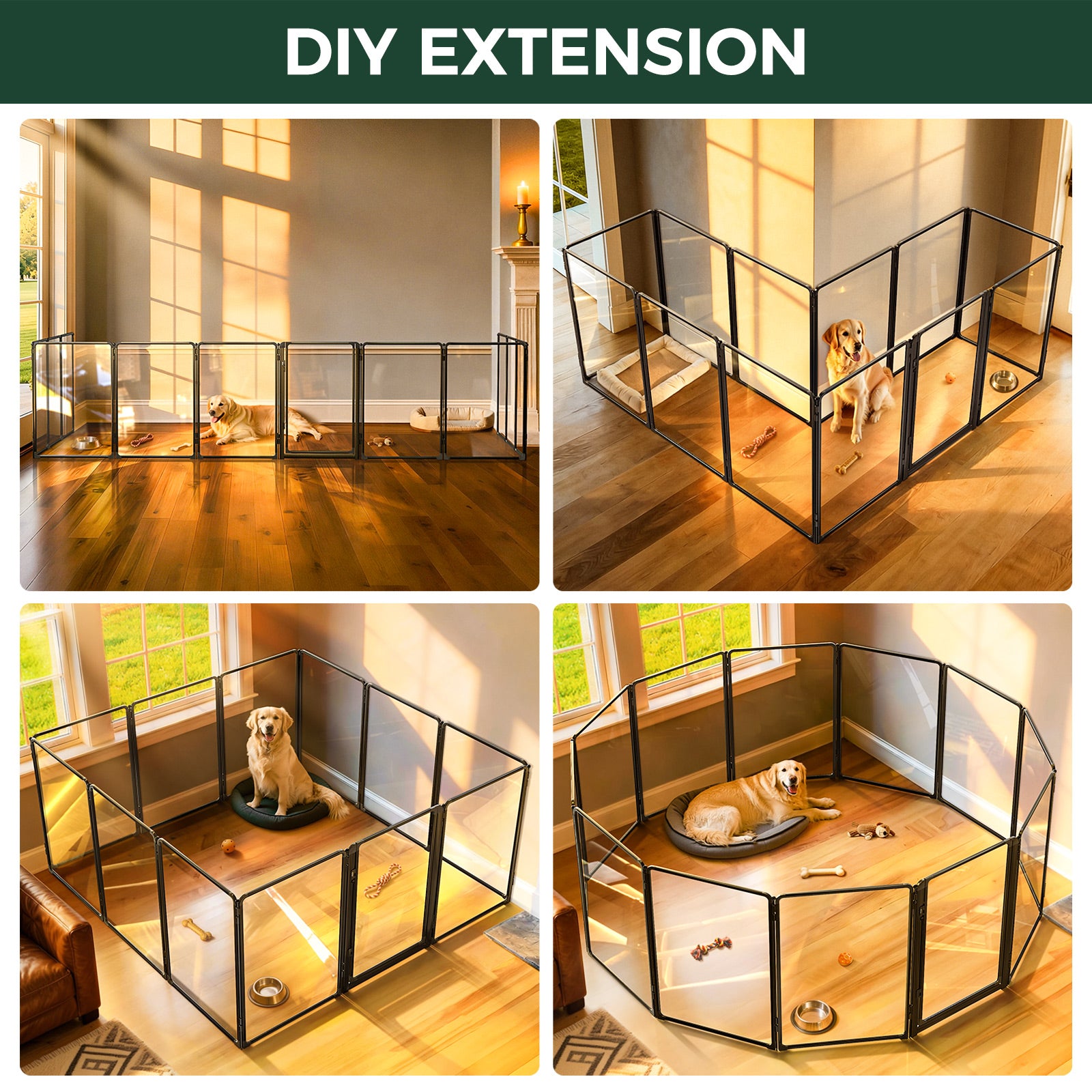 FXW AuraSpace Pro Acrylic Indoor Dog Playpen