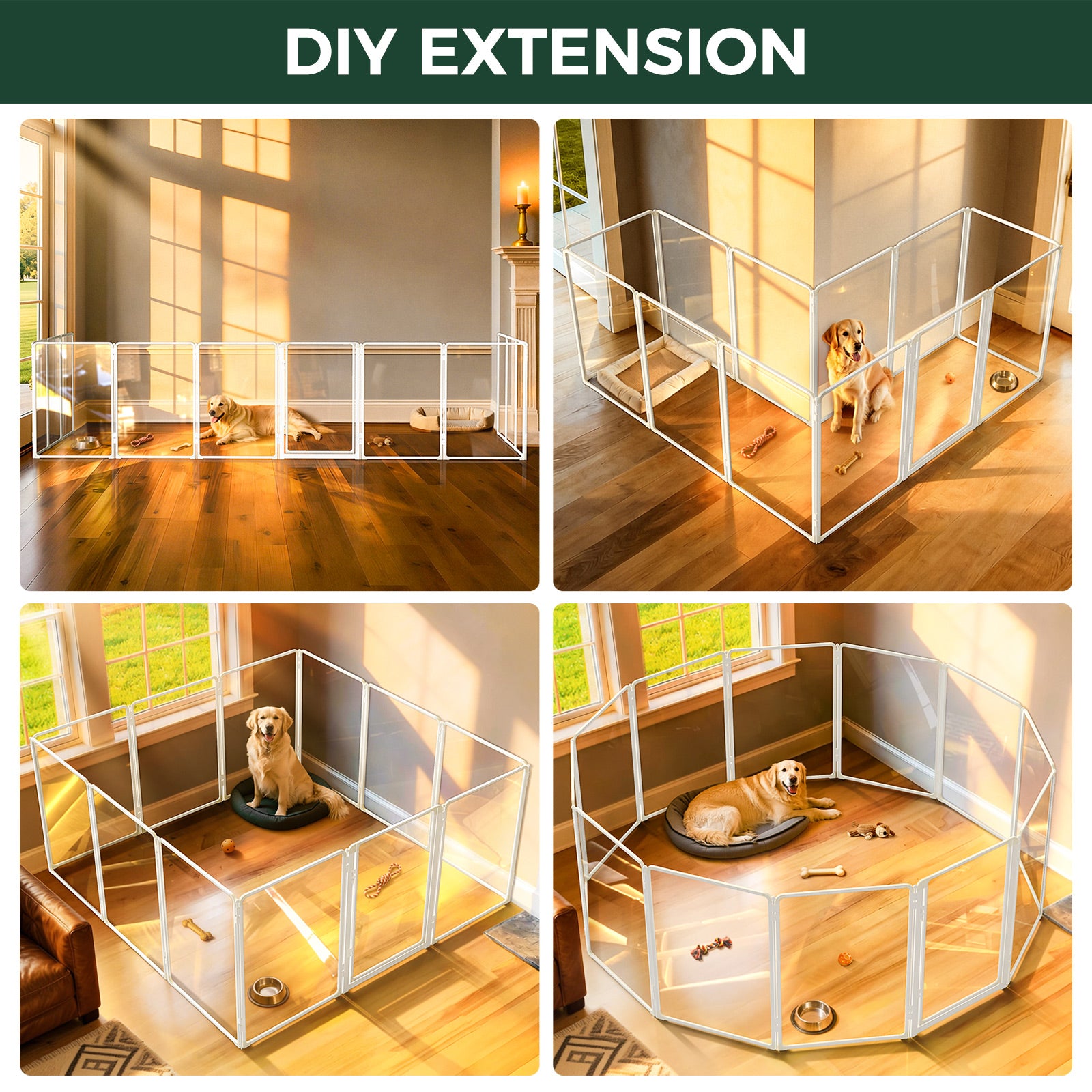 FXW AuraSpace Pro Acrylic Indoor Dog Playpen