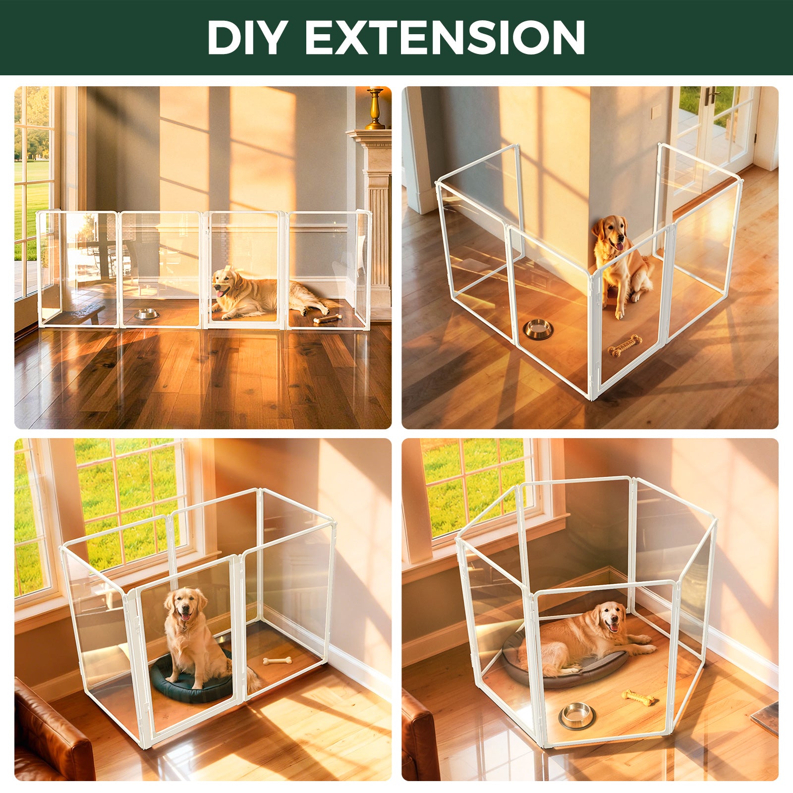 FXW AuraSpace Pro Acrylic Indoor Dog Playpen
