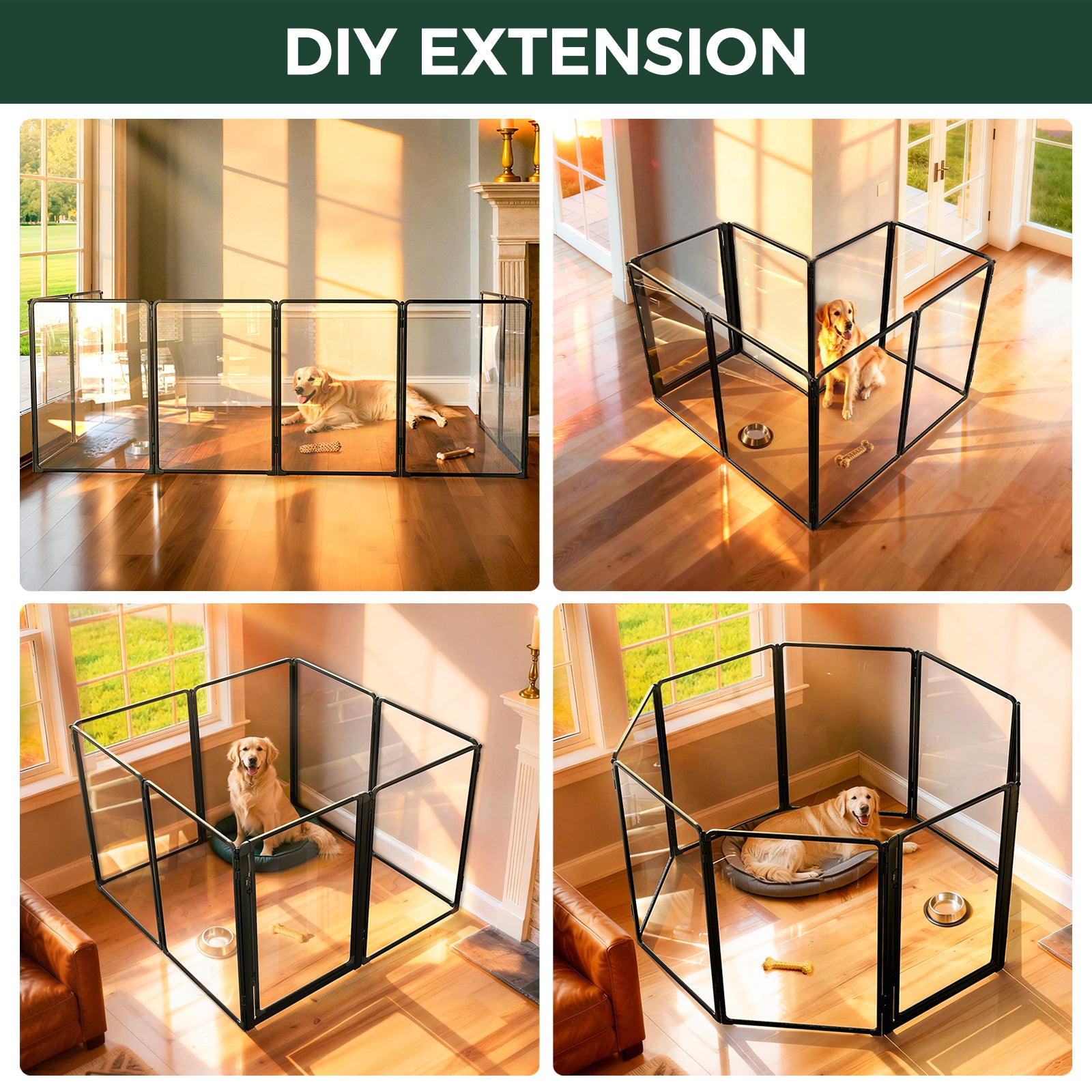 FXW AuraSpace Pro Acrylic Indoor Dog Playpen