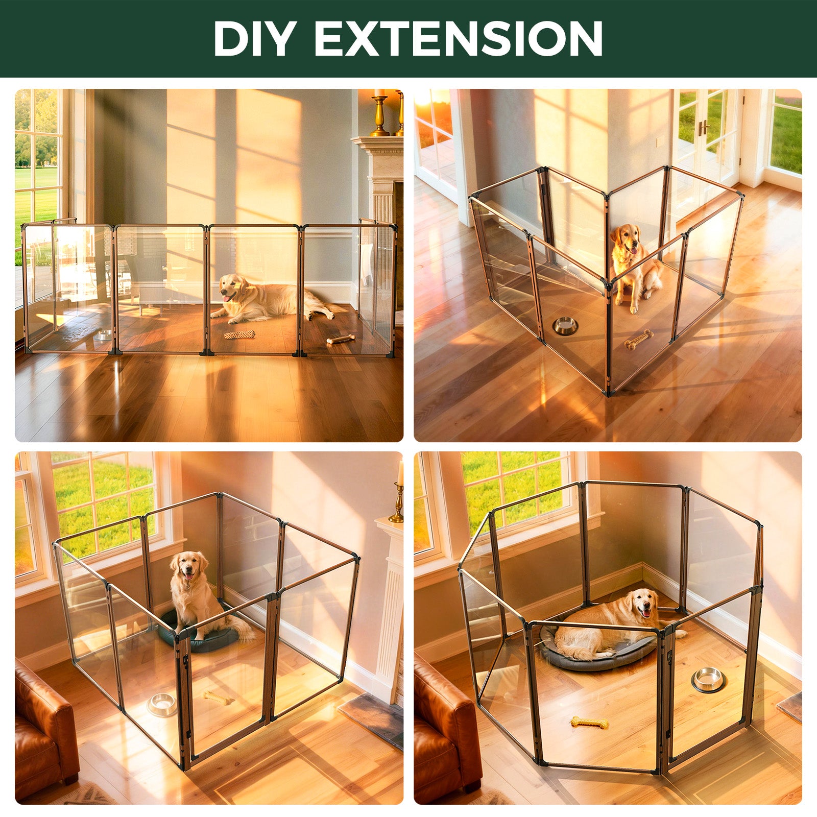 FXW AuraSpace Pro Acrylic Indoor Dog Playpen