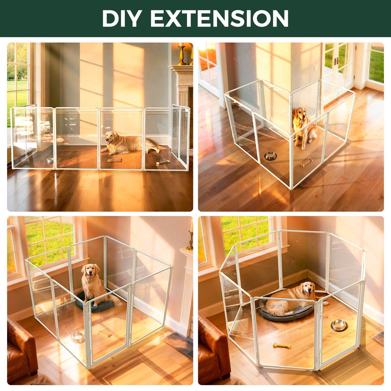 FXW AuraSpace Pro Acrylic Indoor Dog Playpen