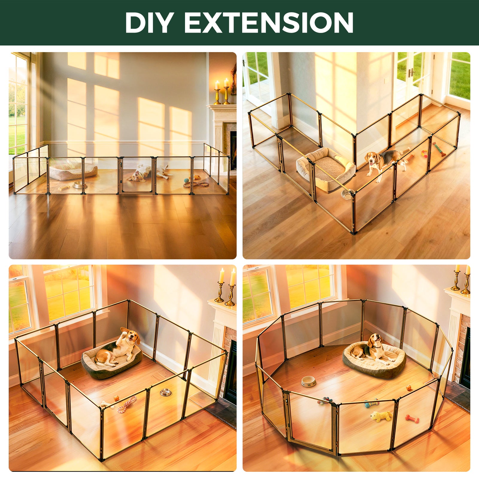 FXW AuraSpace Pro Acrylic Indoor Dog Playpen