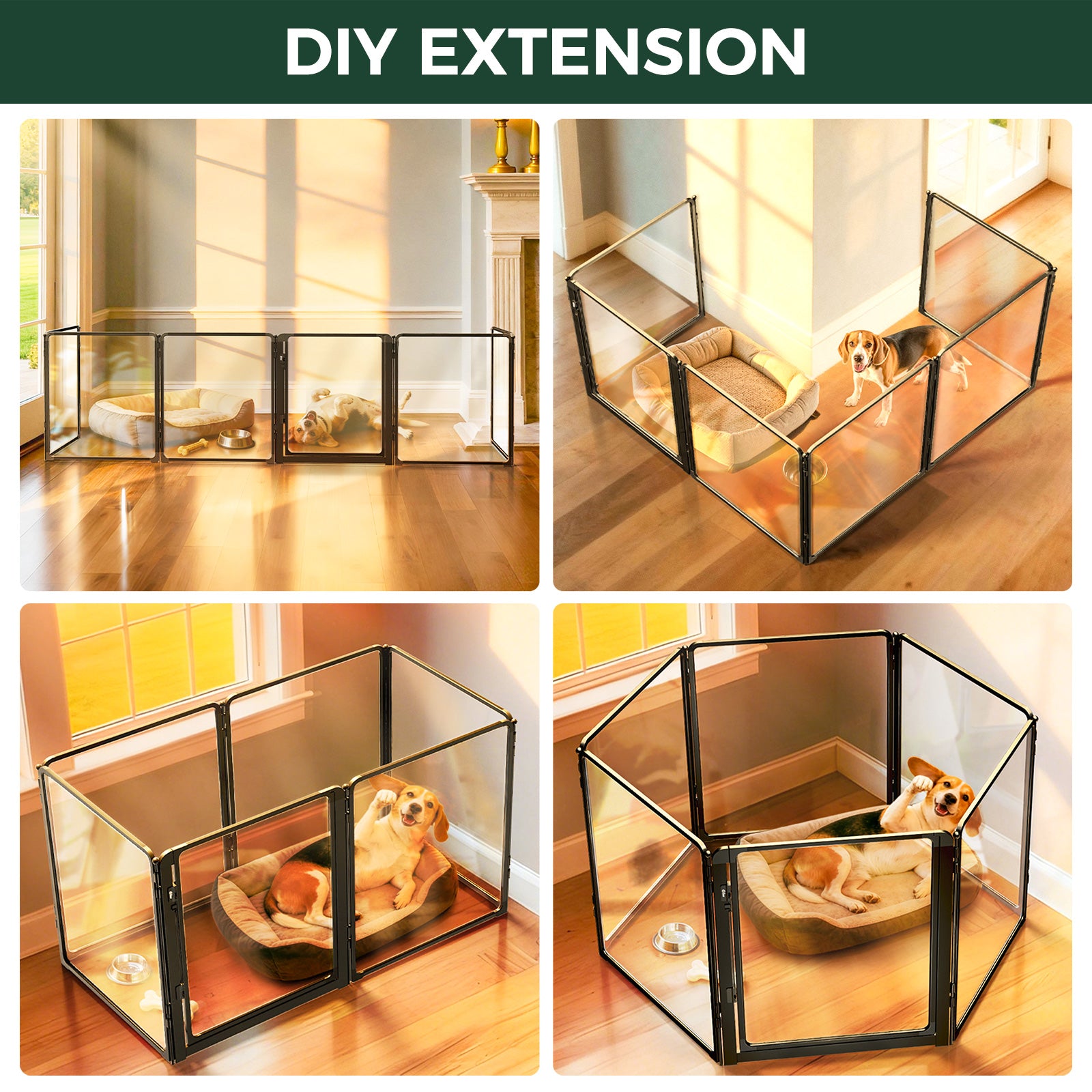 FXW AuraSpace Pro Acrylic Indoor Dog Playpen