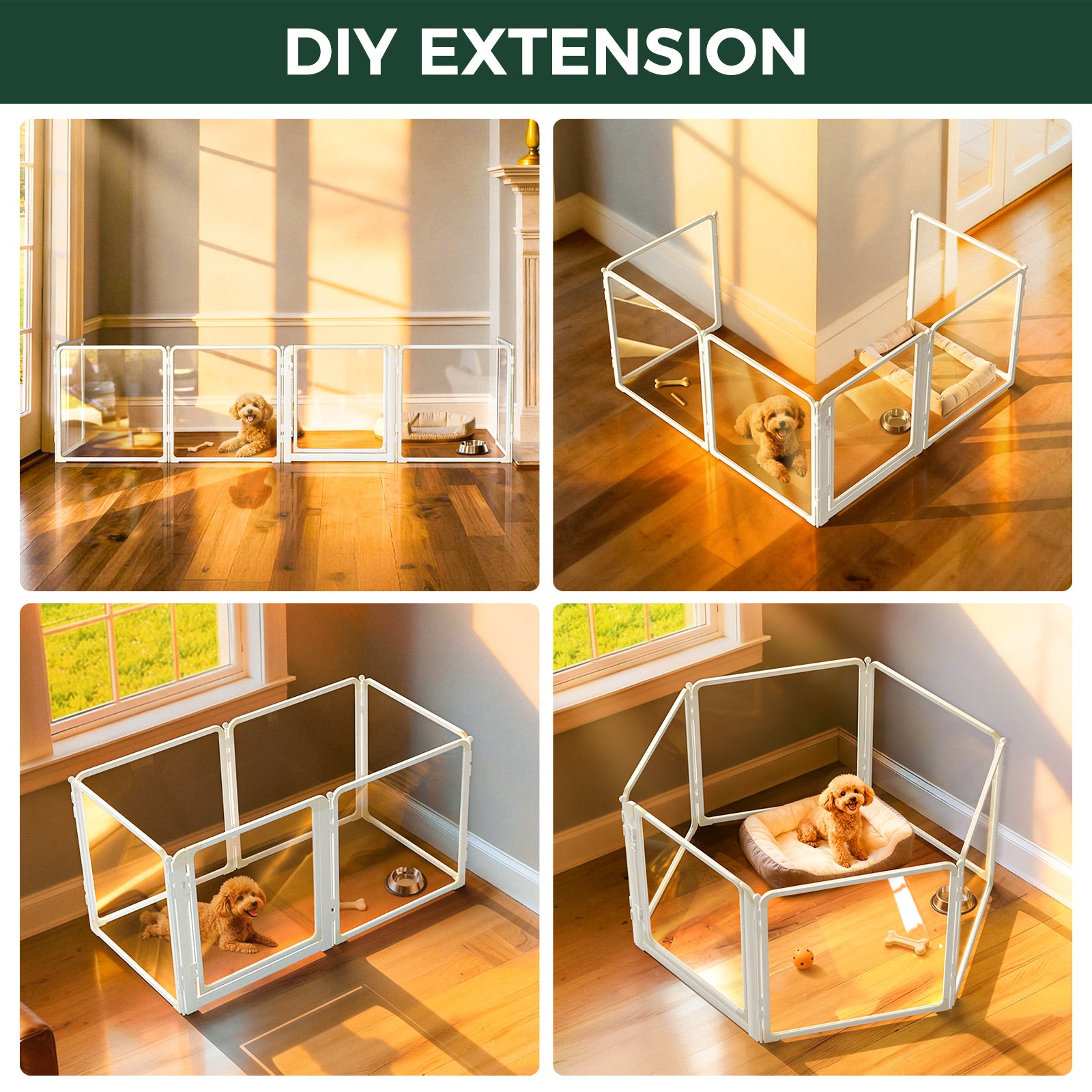 FXW AuraSpace Pro Acrylic Indoor Dog Playpen