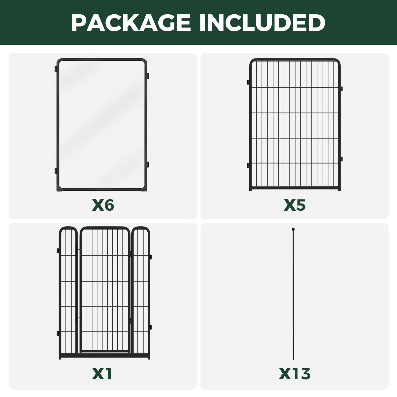 FXW Acrylic & Wire Mesh Indoor Dog Playpen