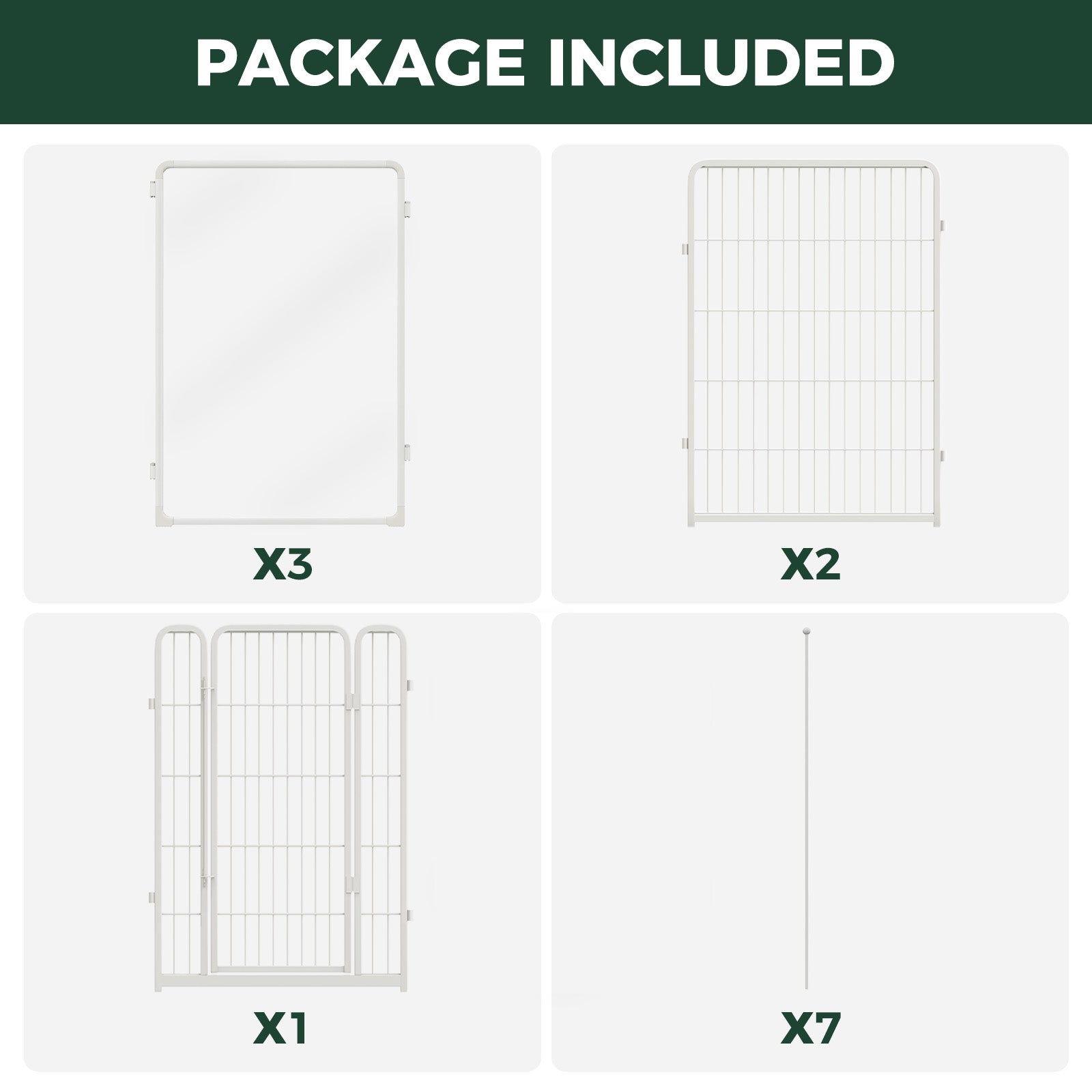 FXW Acrylic & Wire Mesh Indoor Dog Playpen