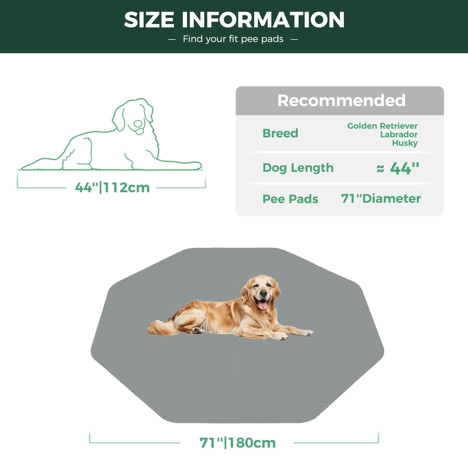 FXW Grey Washable Pee Pads