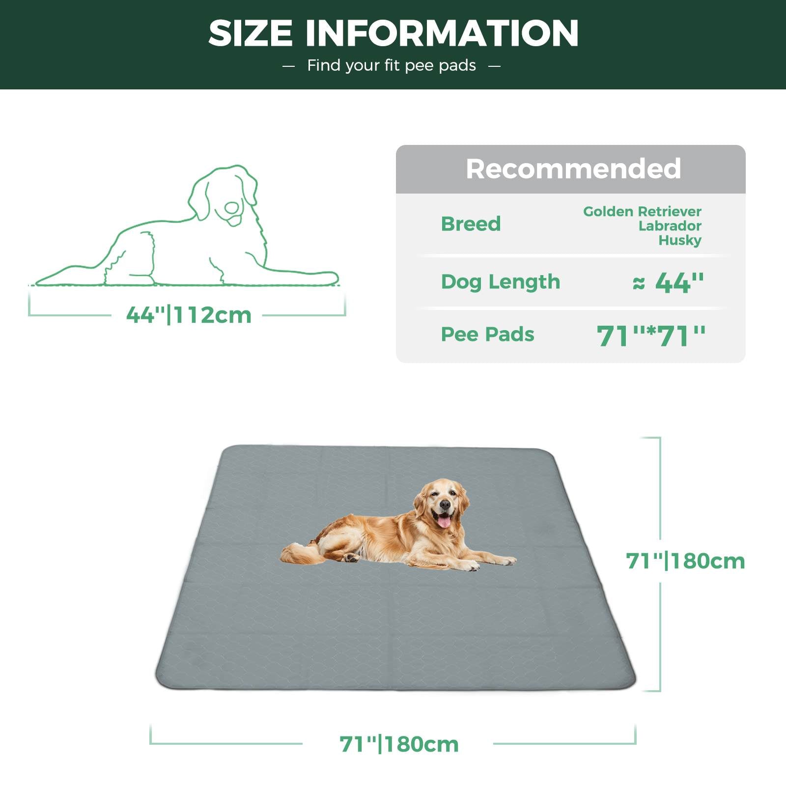 FXW Grey Washable Pee Pads