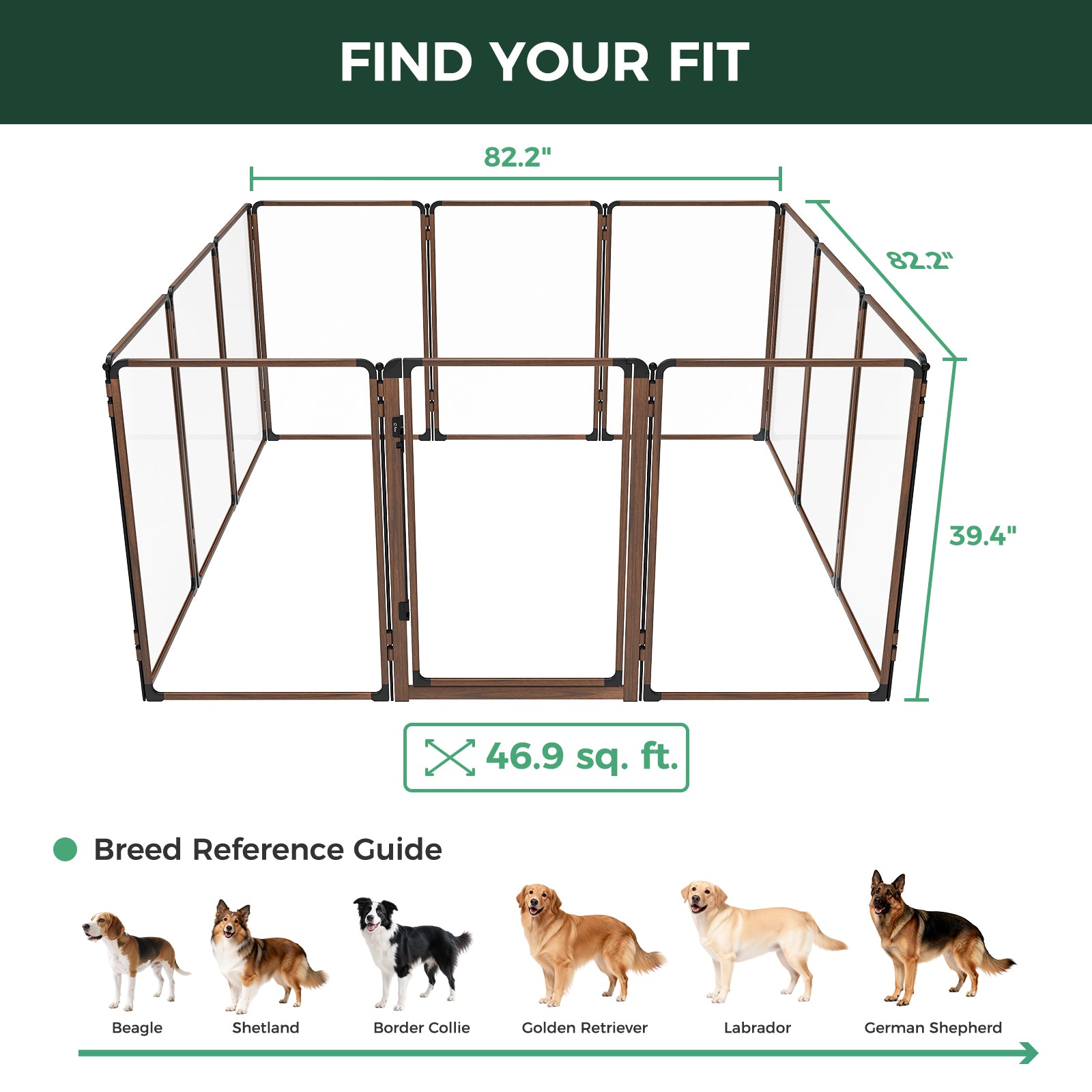 FXW AuraSpace Pro Acrylic Indoor Dog Playpen