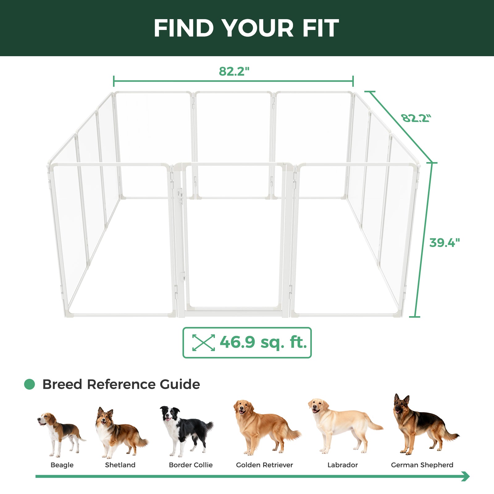 FXW AuraSpace Pro Acrylic Indoor Dog Playpen