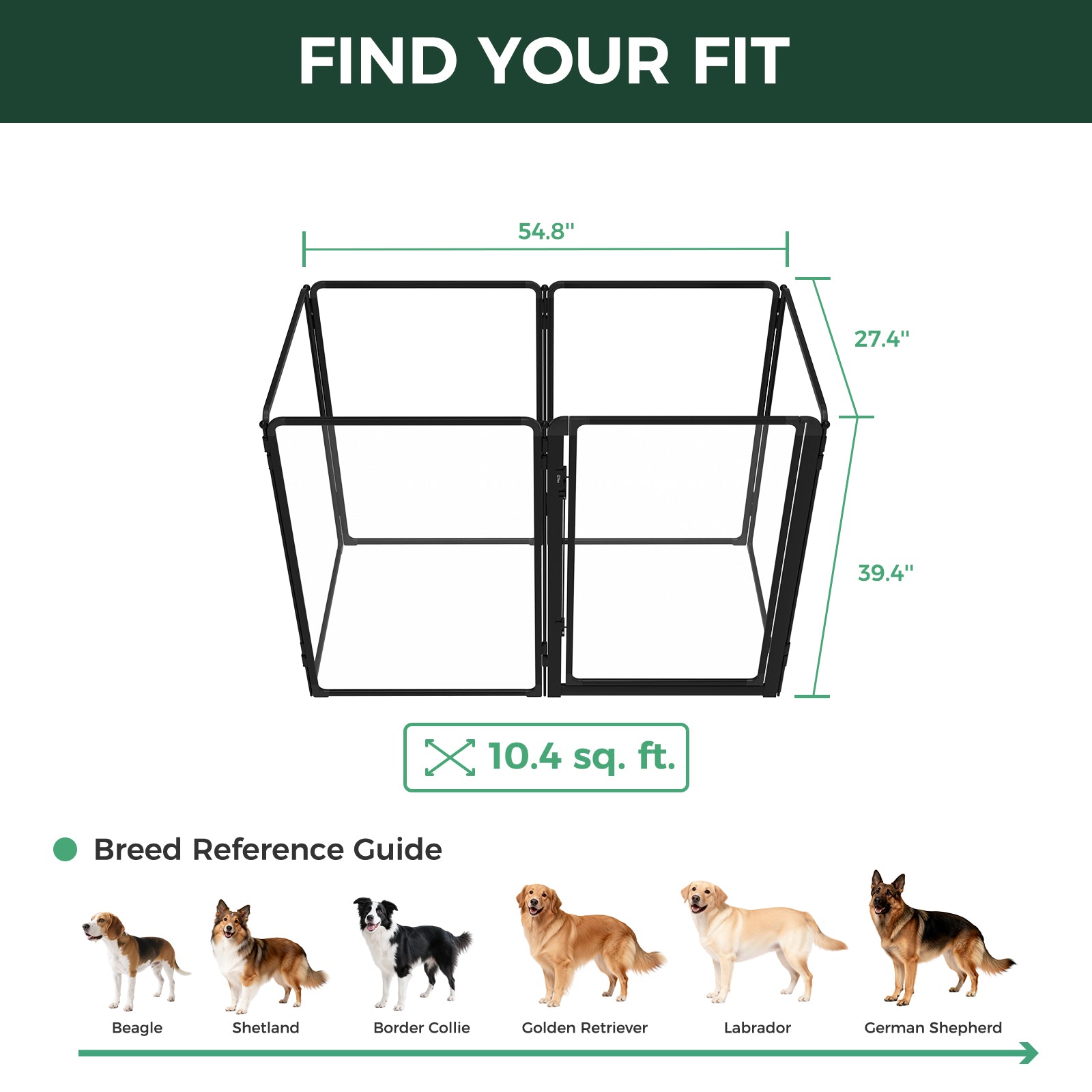 FXW AuraSpace Pro Acrylic Indoor Dog Playpen
