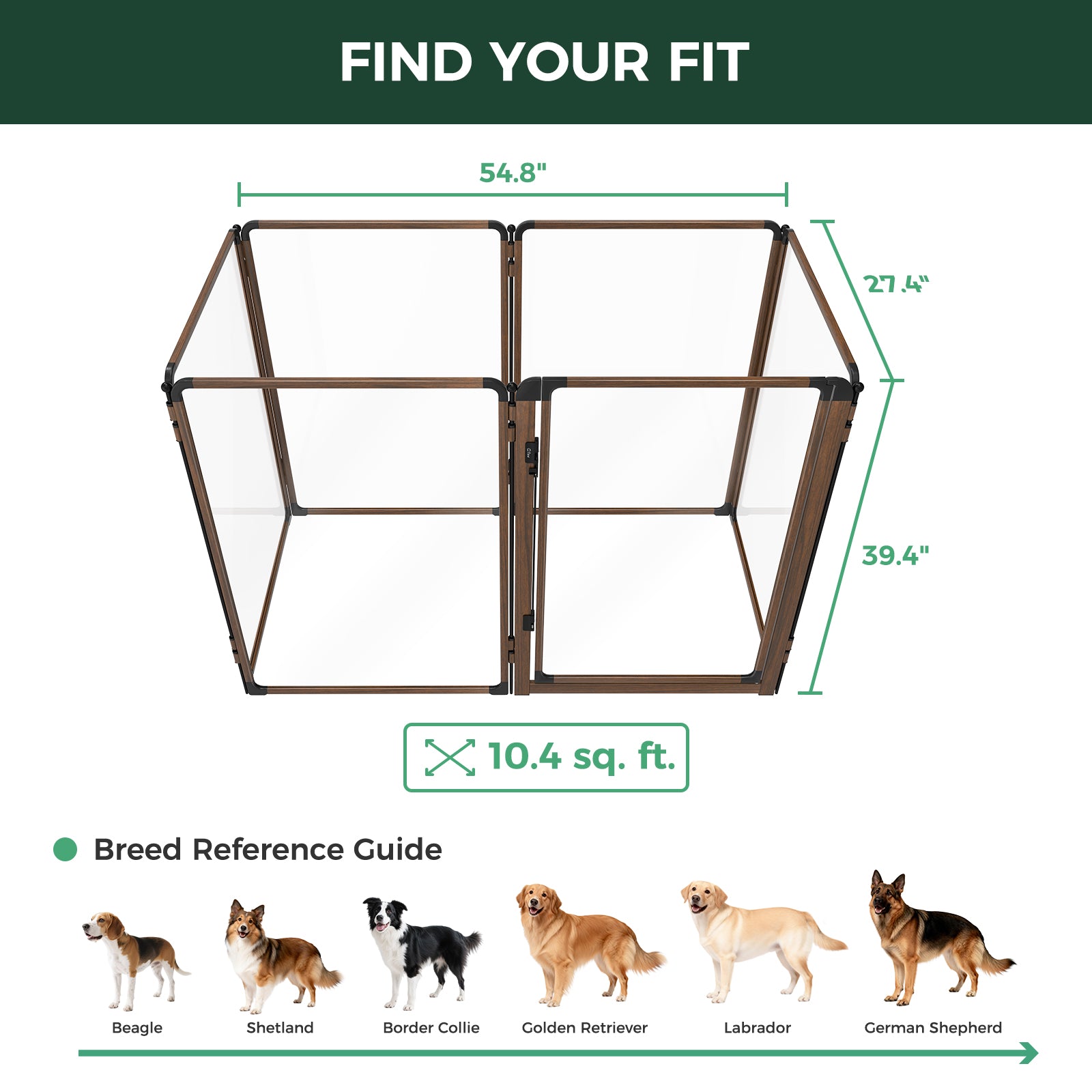 FXW AuraSpace Pro Acrylic Indoor Dog Playpen