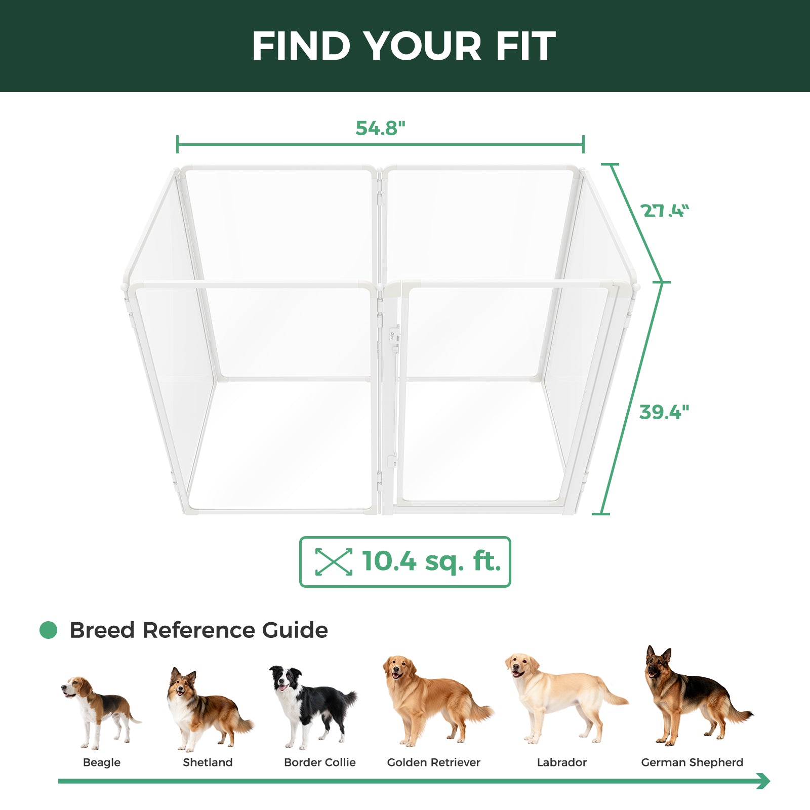 FXW AuraSpace Pro Acrylic Indoor Dog Playpen