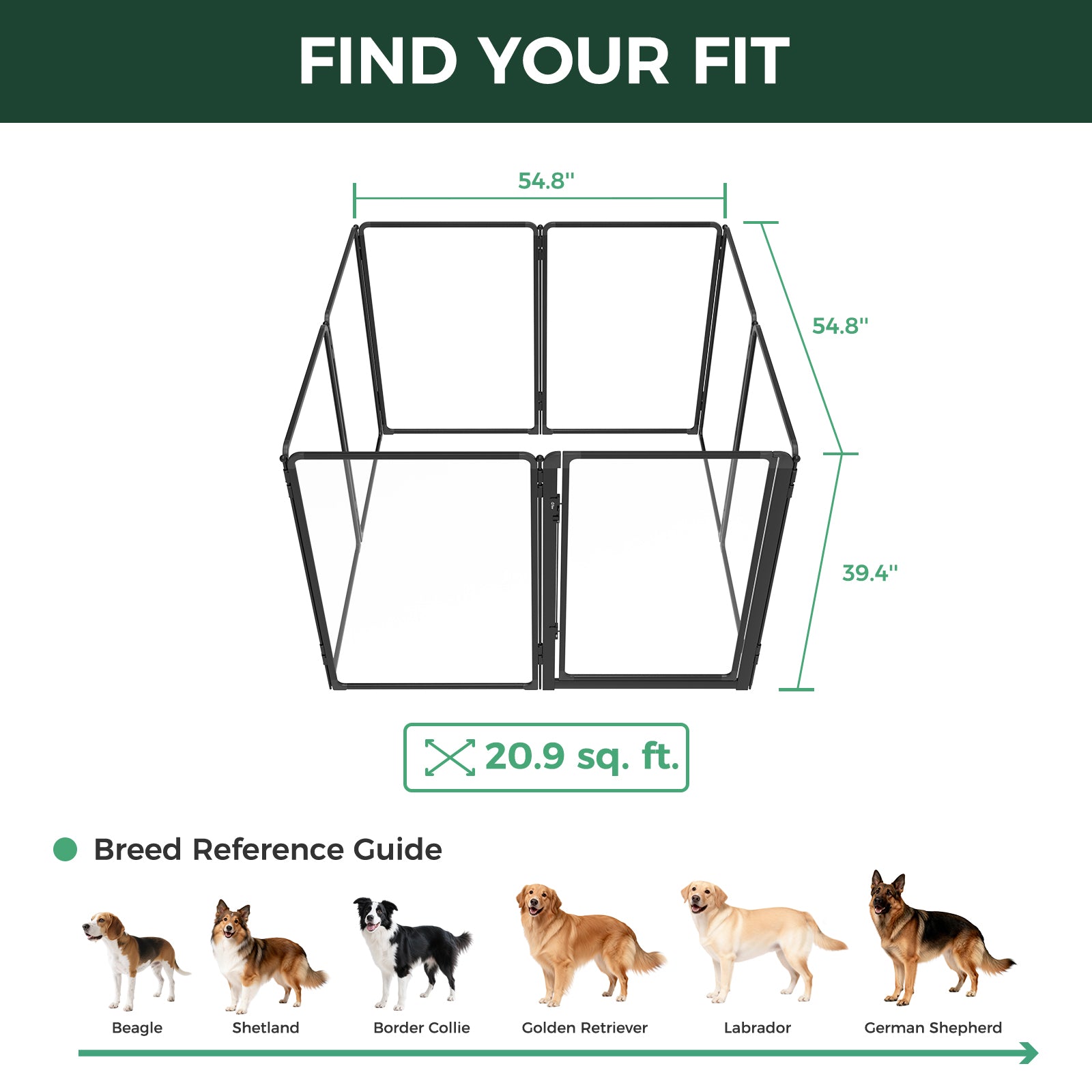 FXW AuraSpace Pro Acrylic Indoor Dog Playpen