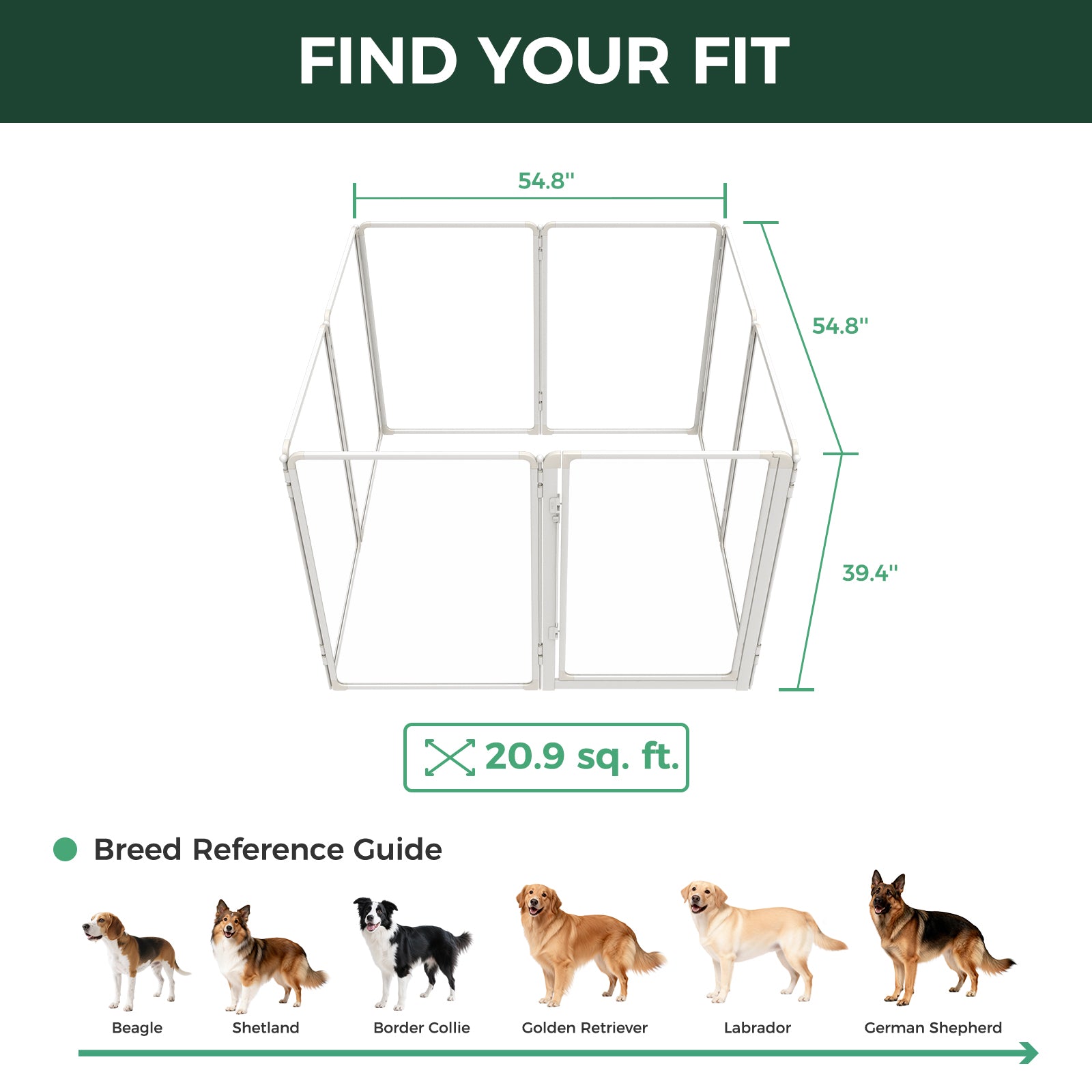 FXW AuraSpace Pro Acrylic Indoor Dog Playpen