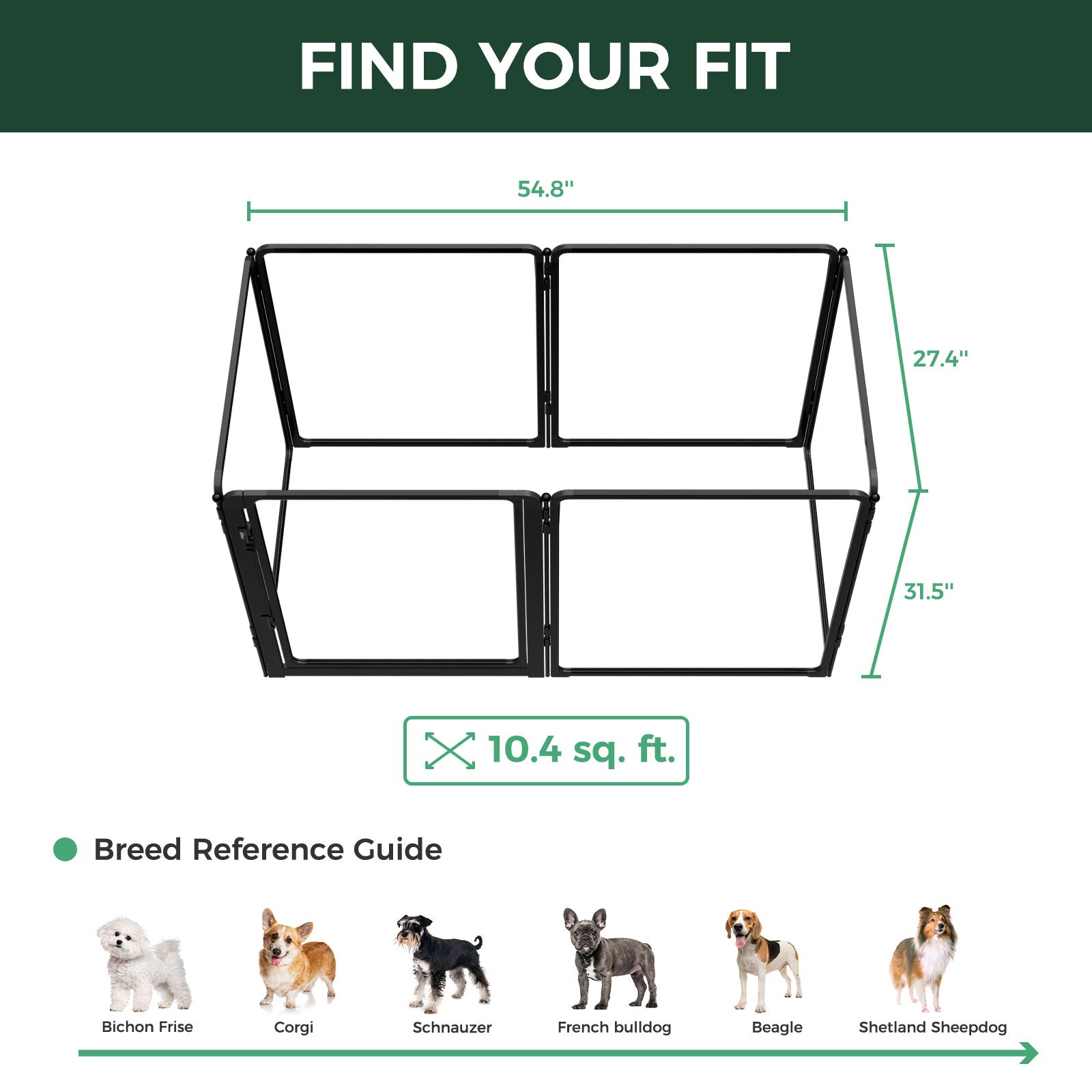 FXW AuraSpace Pro Acrylic Indoor Dog Playpen