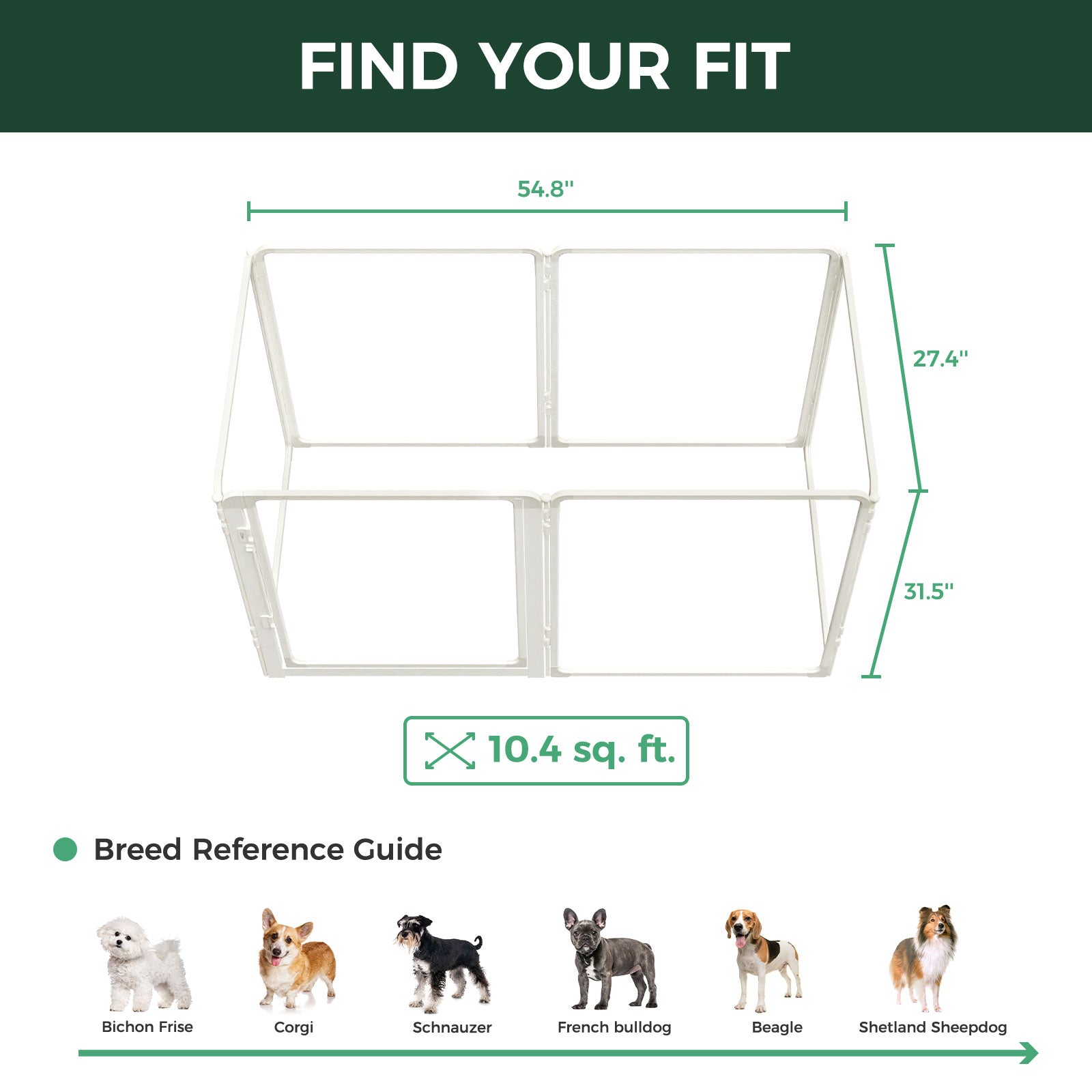 FXW AuraSpace Pro Acrylic Indoor Dog Playpen
