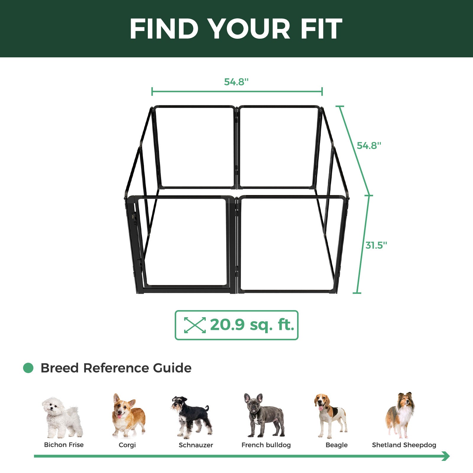 FXW AuraSpace Pro Acrylic Indoor Dog Playpen