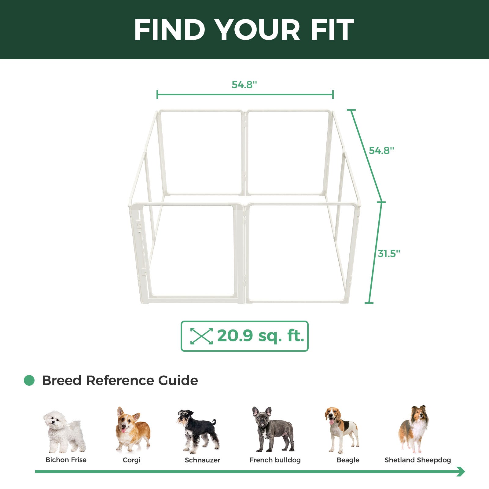 FXW AuraSpace Pro Acrylic Indoor Dog Playpen